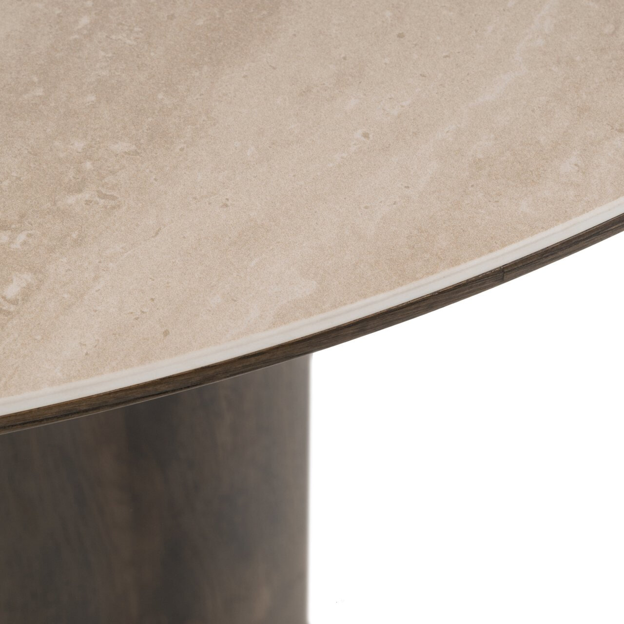 Richmond Ronde Eettafel 'Ritz' Eiken en travertin, 120cm