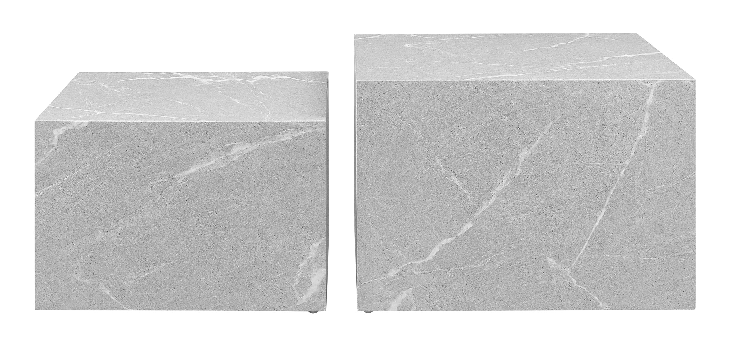 Artistiq Salontafel 'Asusena' Marmerlook, Set van 2 stuks