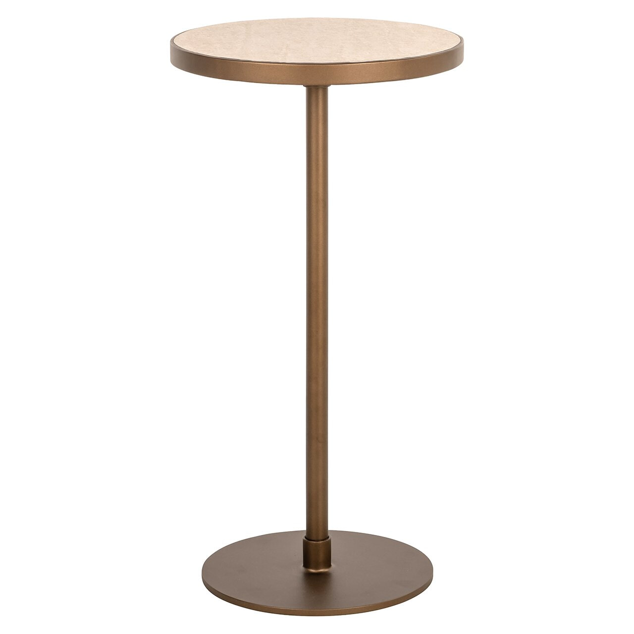 Richmond Ronde Bijzettafel Selly Porselein, 35cm - Beige