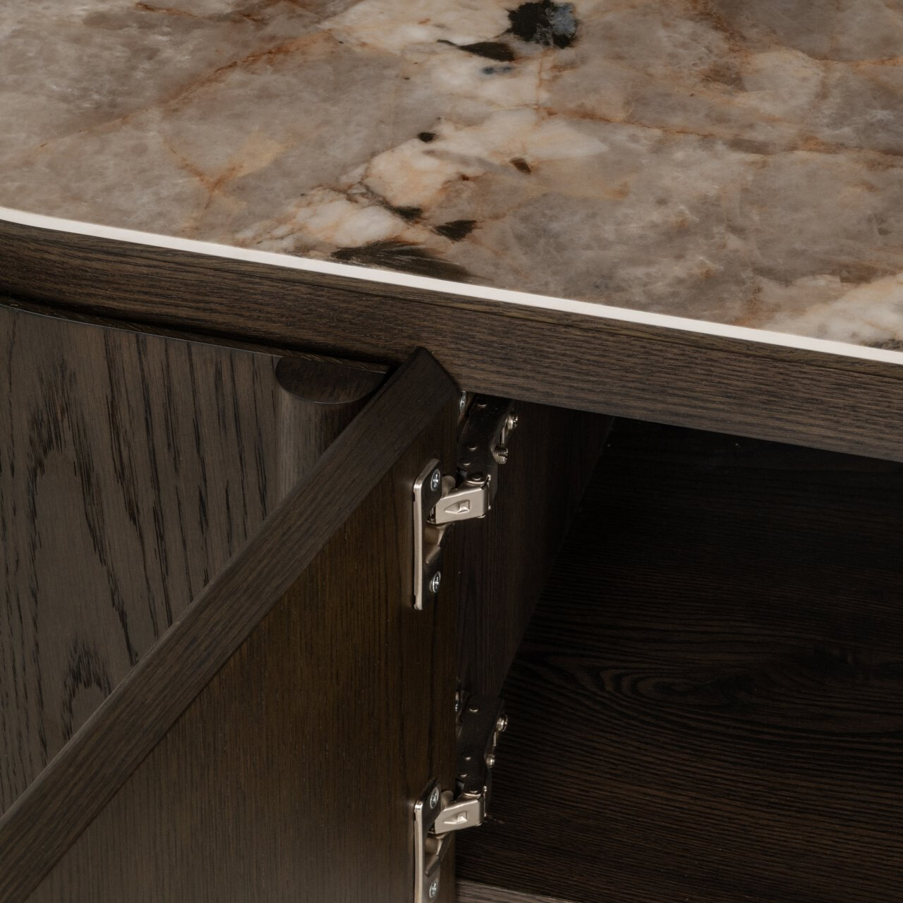 Richmond TV-meubel 'Langford' Marmerlook en eiken, 220cm