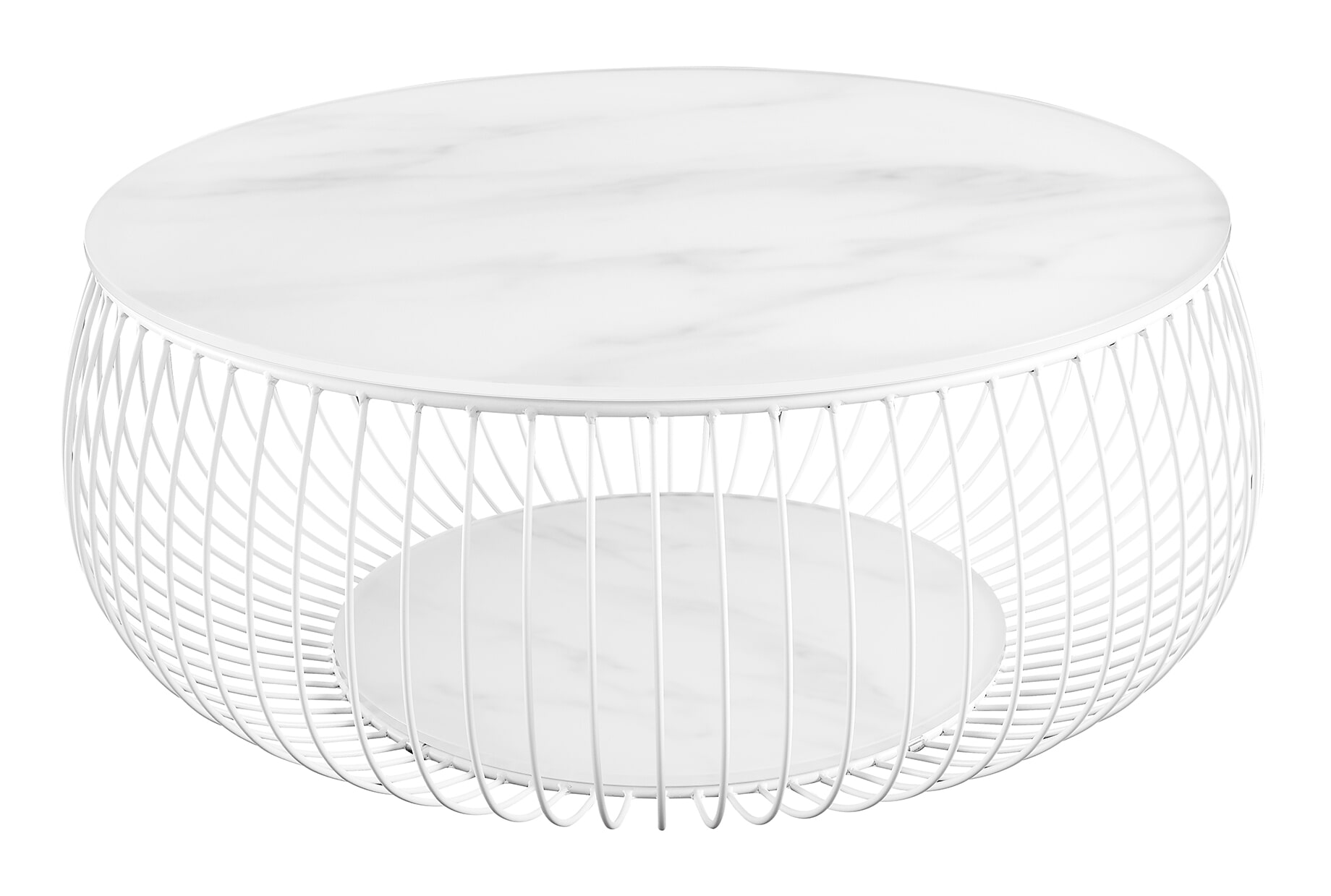Artistiq Ronde Salontafel 'Yoseph' Marmerlook, 86cm