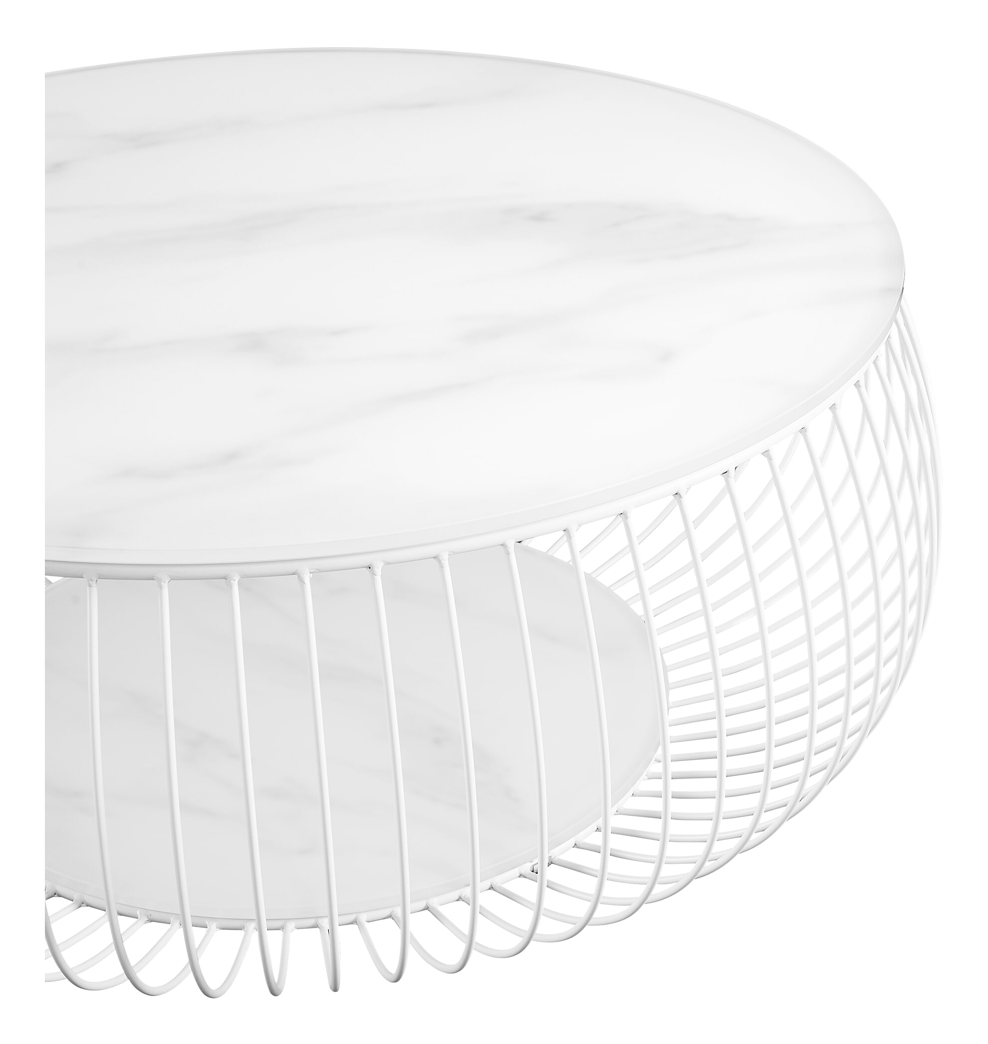 Artistiq Ronde Salontafel 'Yoseph' Marmerlook, 86cm