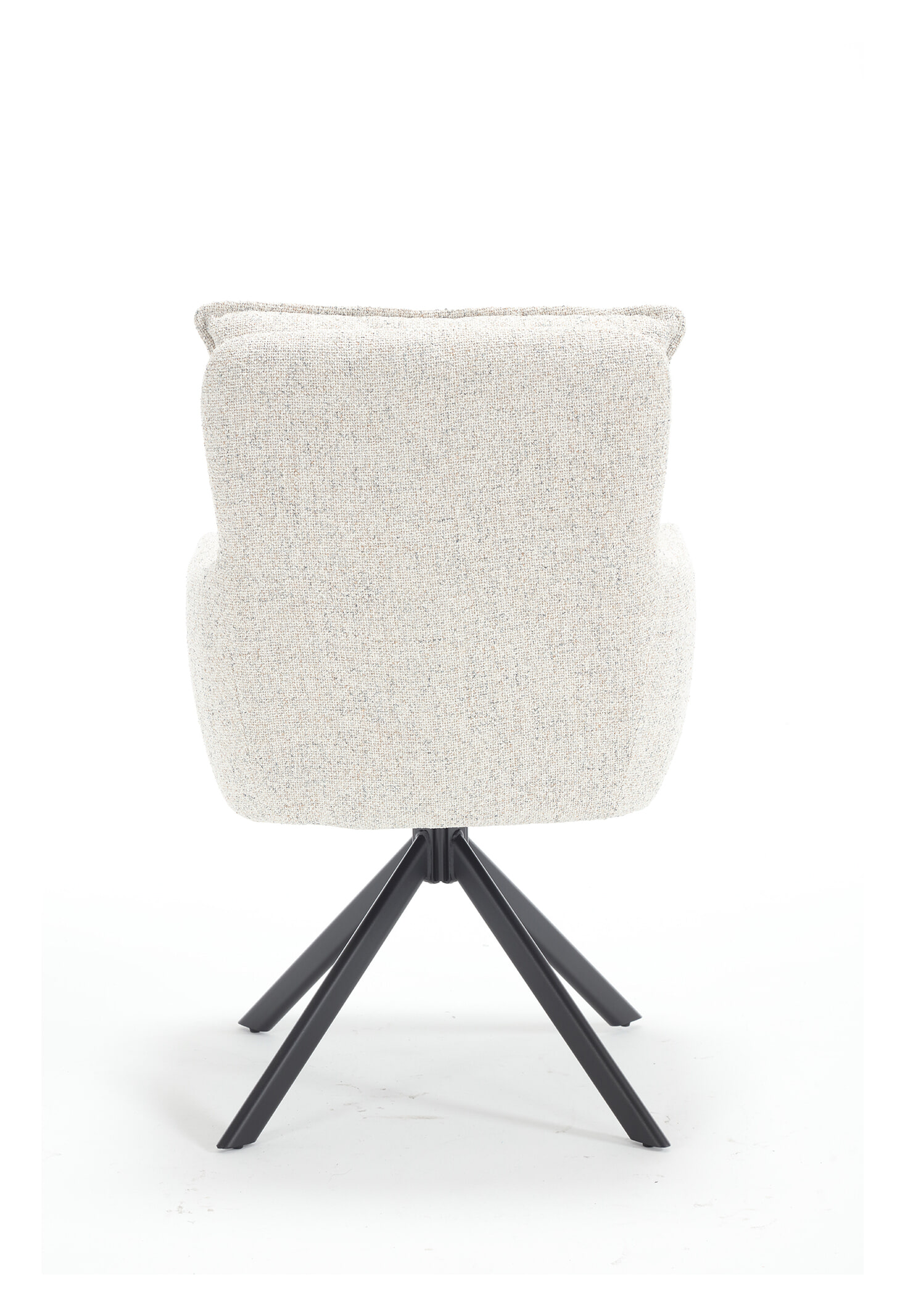 Artistiq Draaibare Eetkamerstoel 'Destinie' Structuurstof, kleur Beige