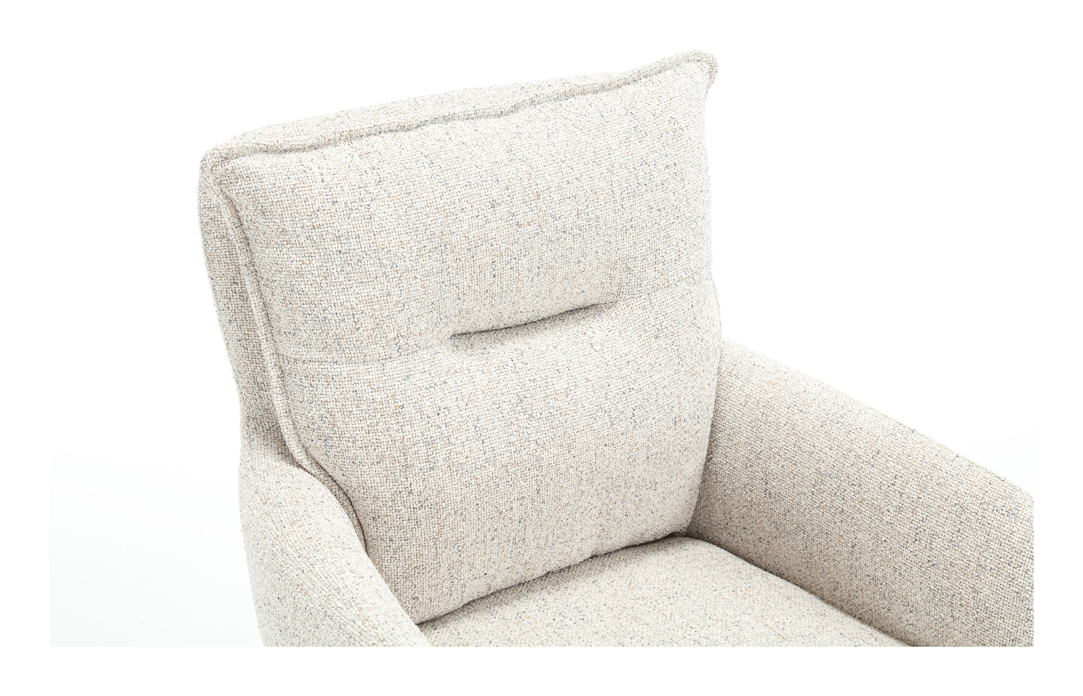 Artistiq Draaibare Eetkamerstoel 'Destinie' Structuurstof, kleur Beige