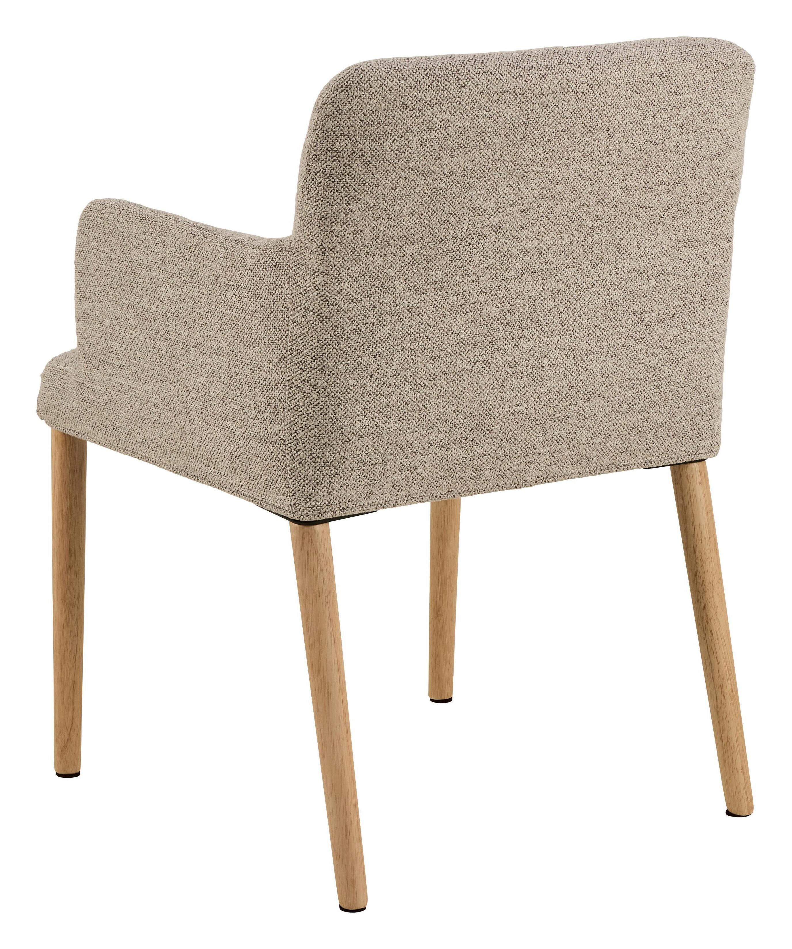 Bendt Eetkamerstoel 'Jeris' Bouclé, kleur Beige