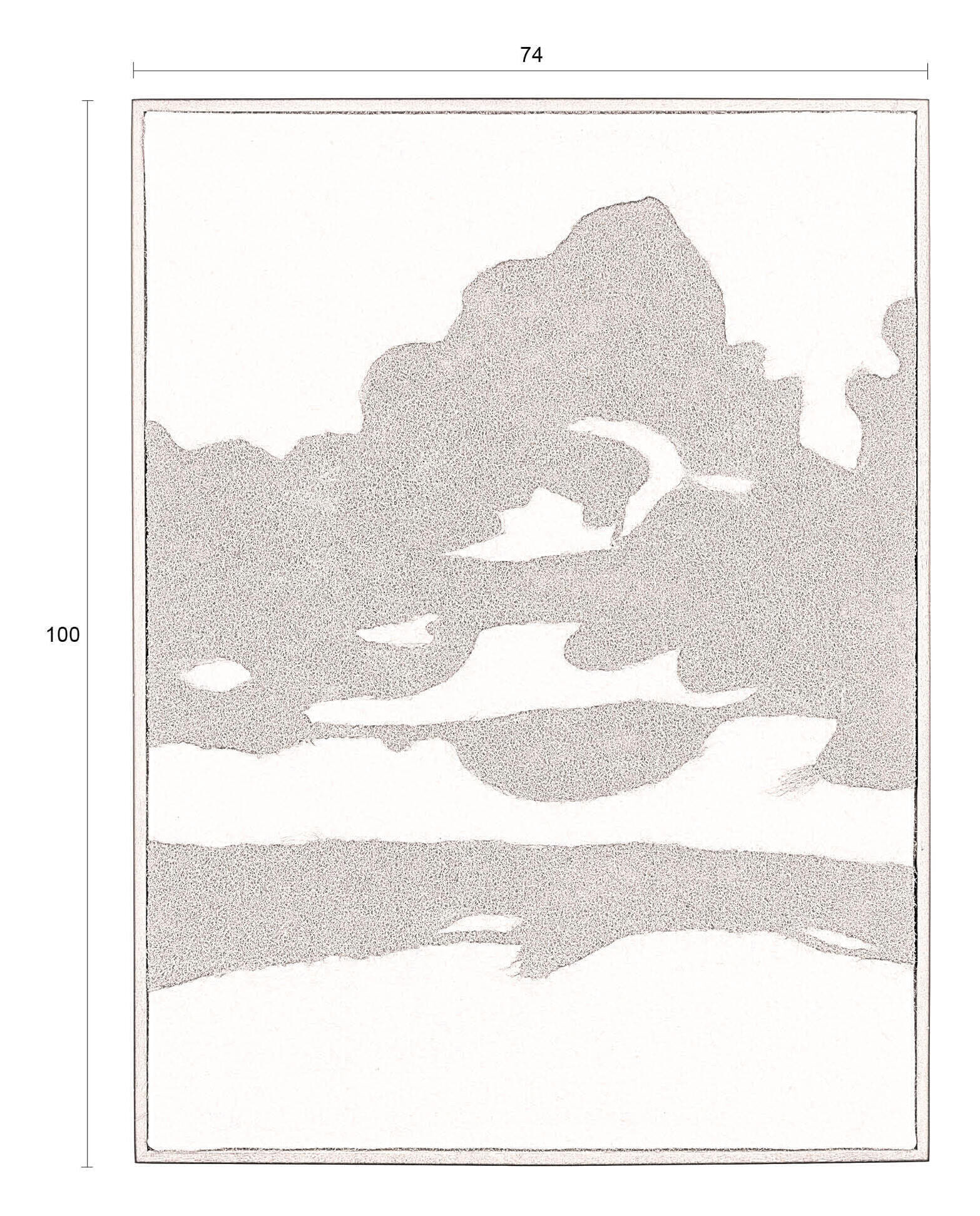 Dutchbone Wanddecoratie 'Sameer' Vilt, 100 x 74cm
