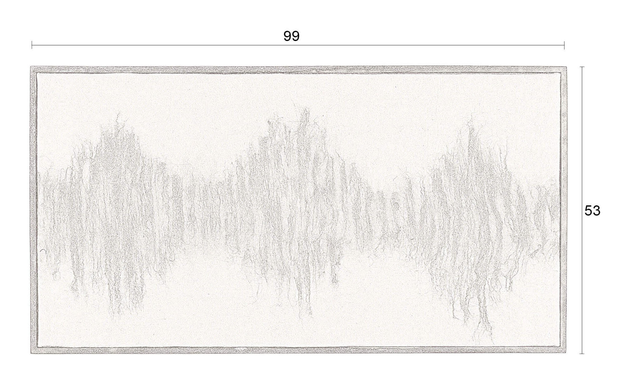 Dutchbone Wanddecoratie 'Wangdi' Vilt, 53 x 99cm