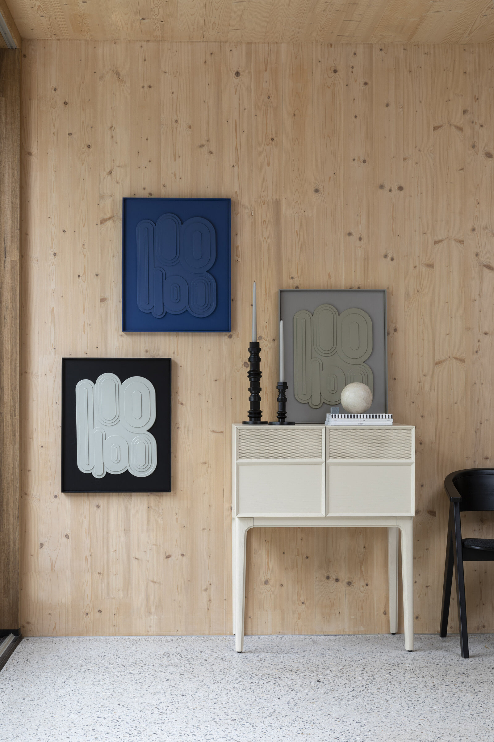 Zuiver Wanddecoratie 'August' 64 x 52cm, kleur Blauw