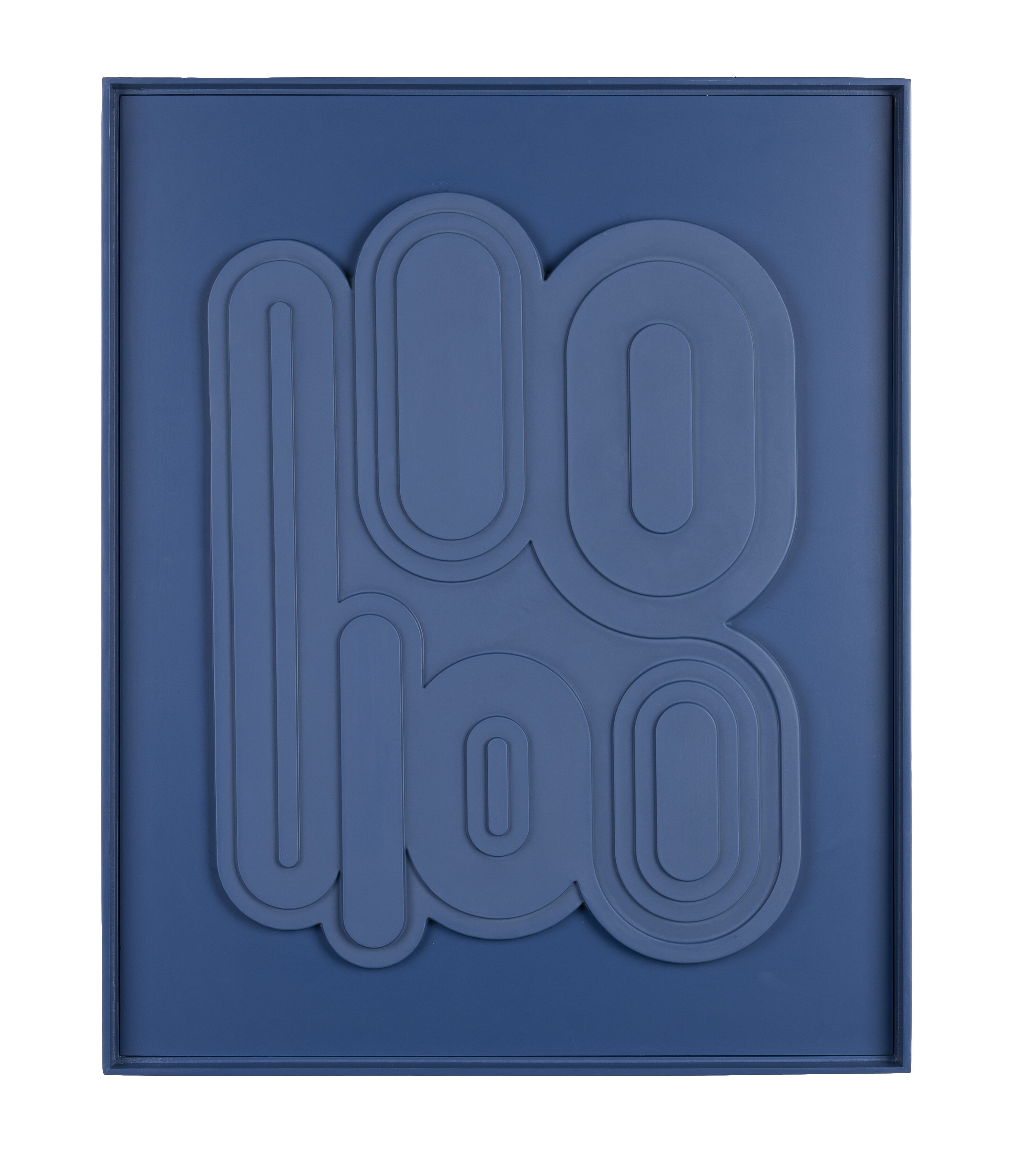 Zuiver Wanddecoratie 'August' 64 x 52cm, kleur Blauw