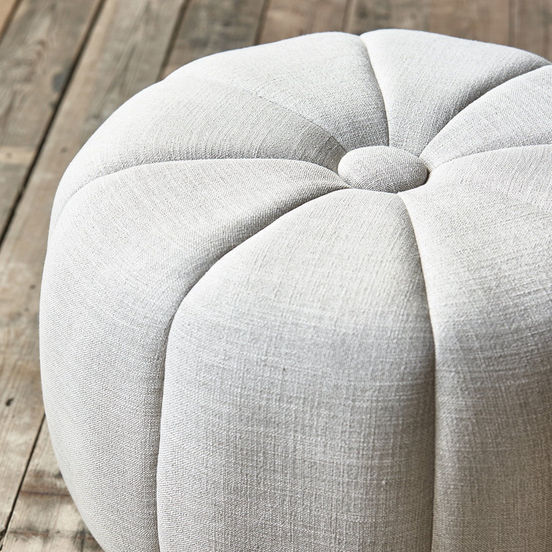 Rivièra Maison Hocker 'Falcone' Mouliné Linen, kleur Fabulous Flax