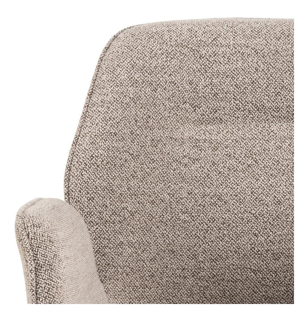 Bendt Draaibare Eetkamerstoel 'Chandler' Bouclé met armleuning, kleur Beige