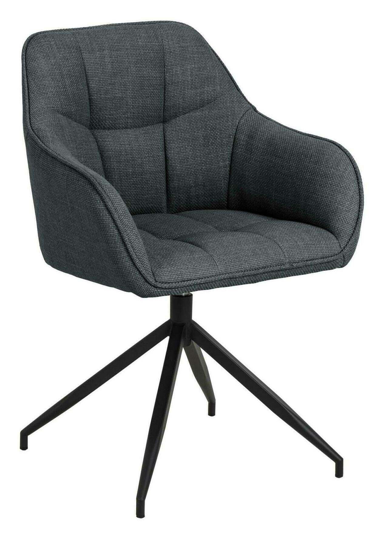 Sohome Draaibare Eetkamerstoel 'Loa' kleur Donkergrijs