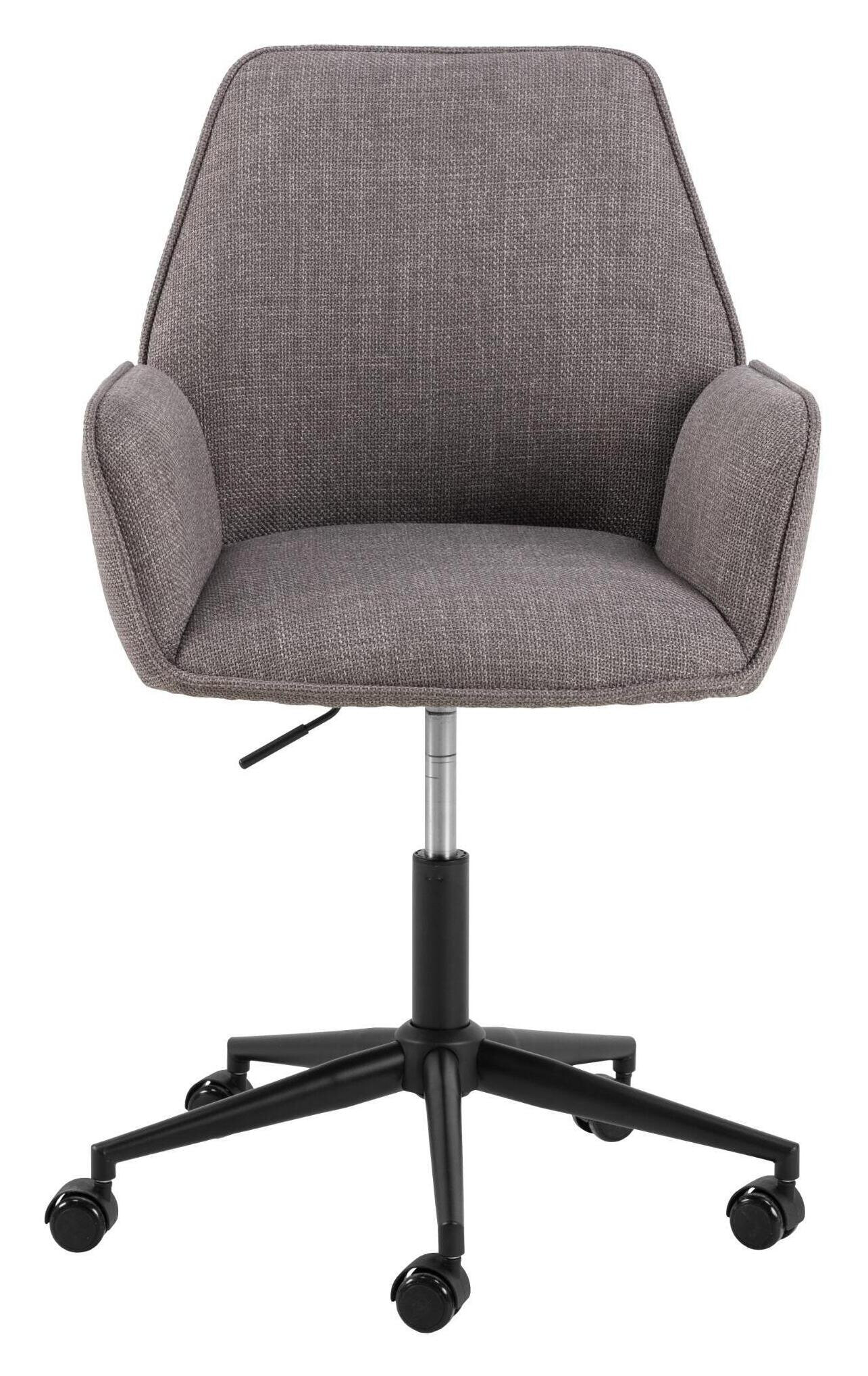 Bendt Bureaustoel 'Dantrell' Structuurstof, kleur Grijs/Bruin