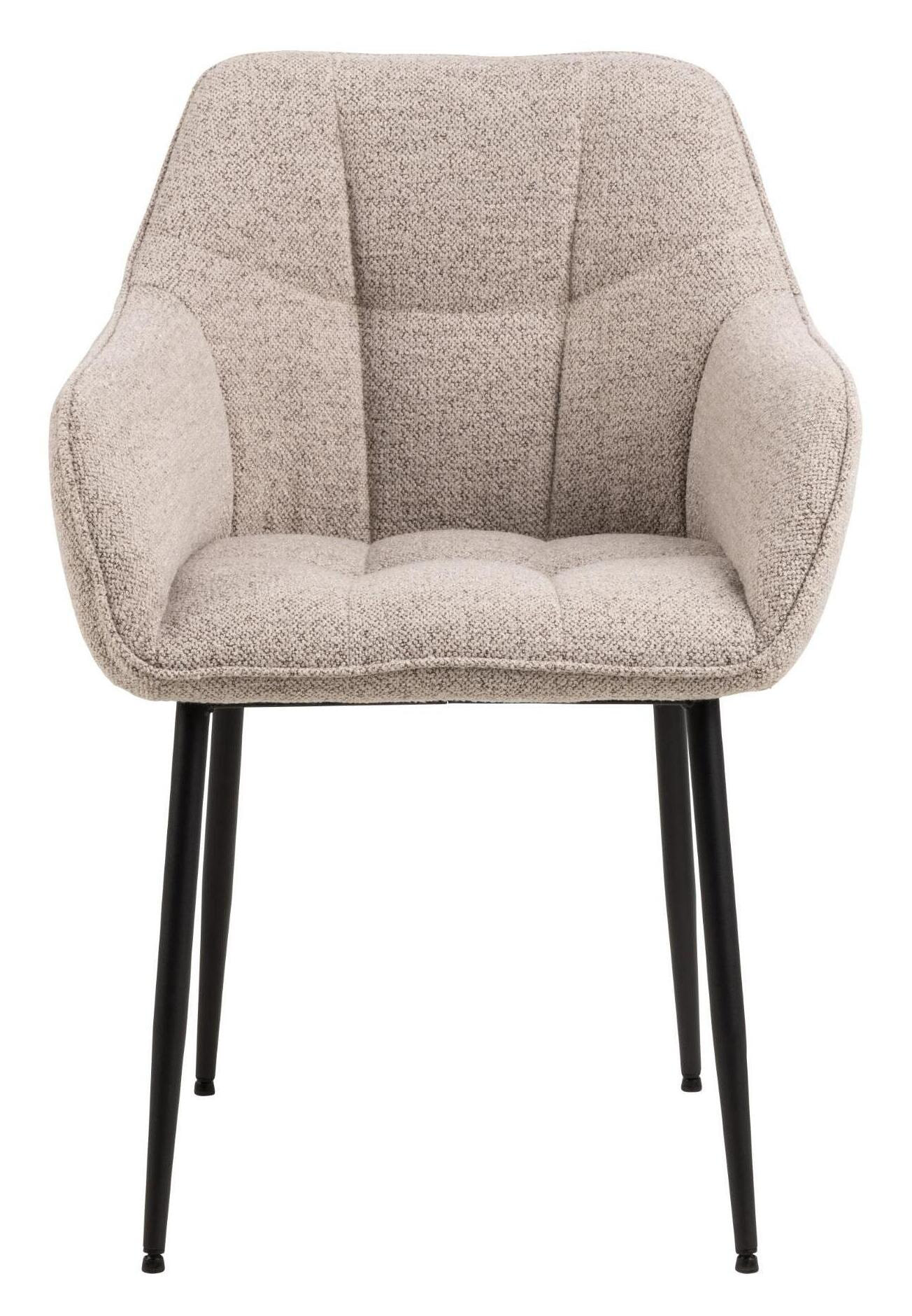 Bendt Eetkamerstoel 'Helena' Bouclé, kleur Beige