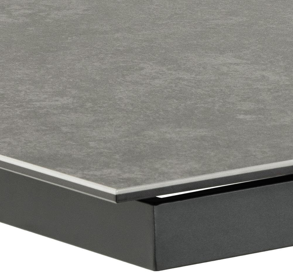 Bendt Uitschuifbare Eettafel 'Chrislyn' Keramiek 200-240 x 100cm, kleur Zwart