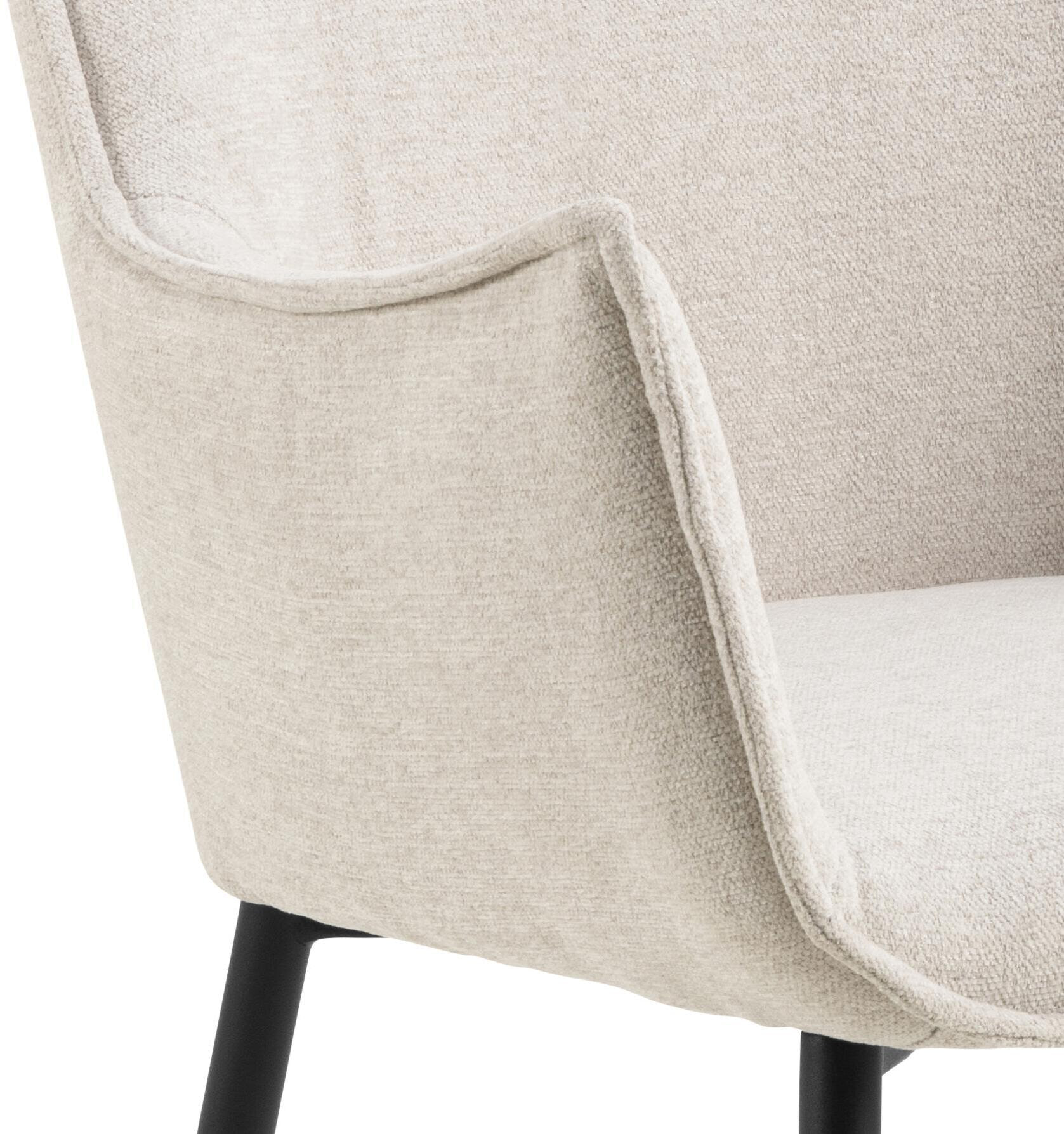 Bendt Eetkamerstoel 'Jestin' Structuurstof, kleur Beige