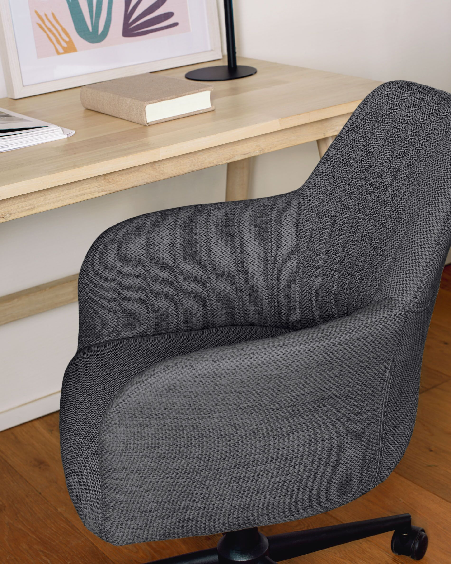 Kave Home Bureaustoel 'Maddina' kleur Donkergrijs