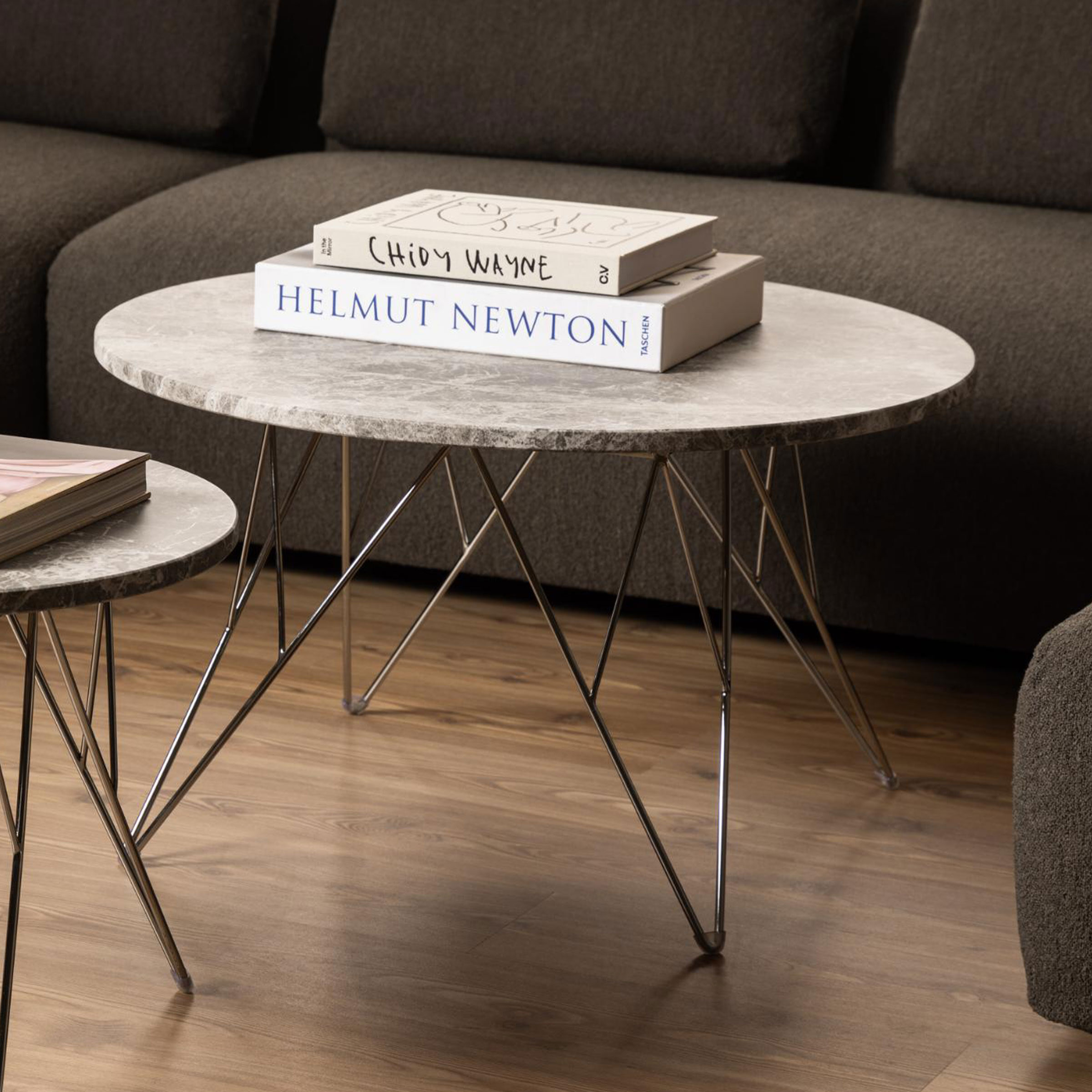 Bendt Ronde Salontafel 'Nadia' Marmer, 80cm