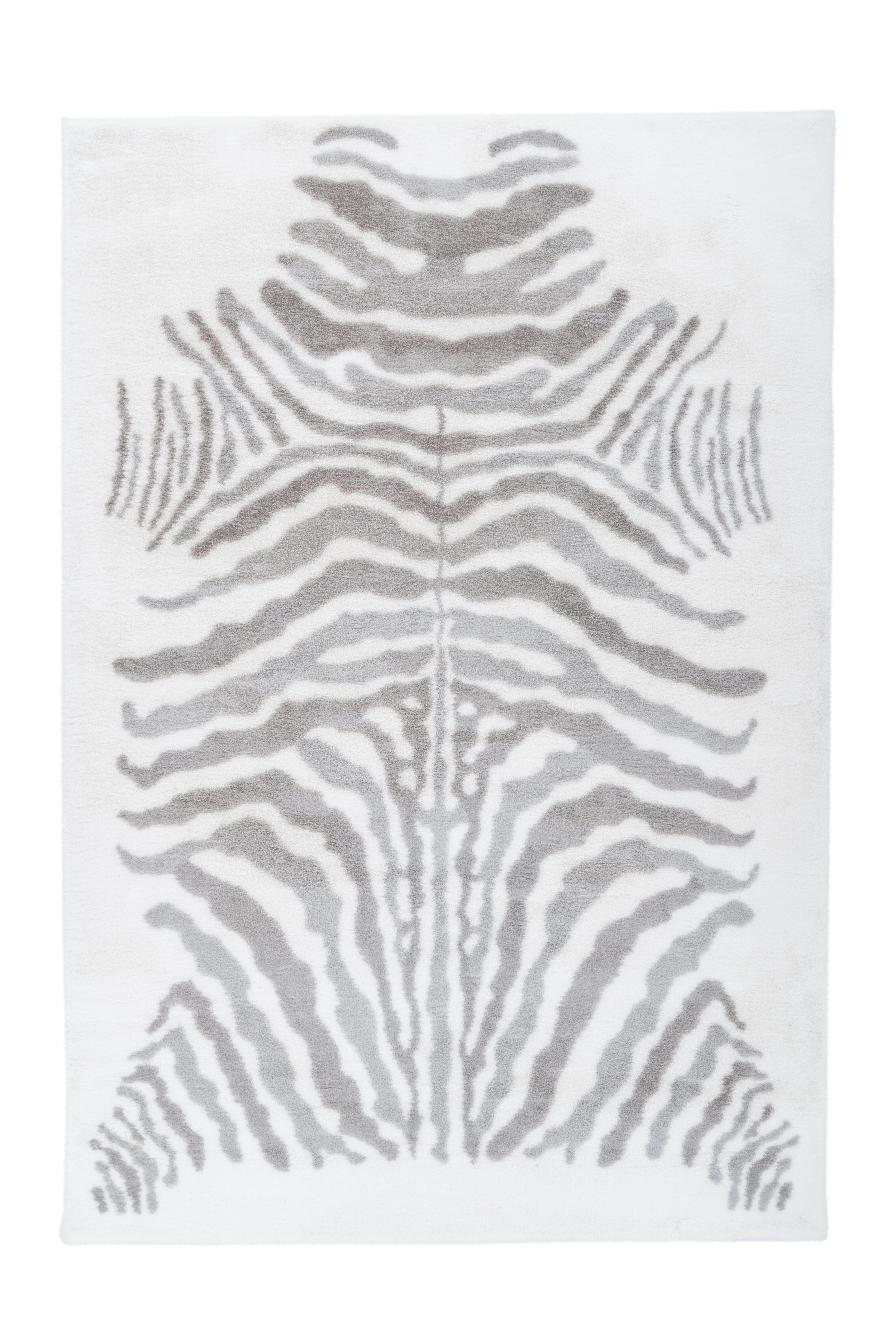 Kayoom Vloerkleed 'Rabbit Animal' kleur grijs / wit, 120 x 160cm Kayoom Vloerkleed 'Rabbit Animal' kleur grijs / wit, 120 x 160cm