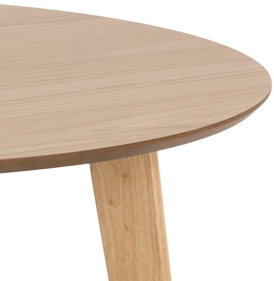 Bendt Ronde Eettafel 'Torkil' 105cm, kleur Naturel Eiken