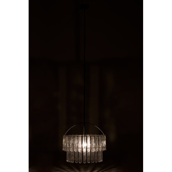 J-Line Hanglamp 'Evarist' kleur Zwart, Ø58cm