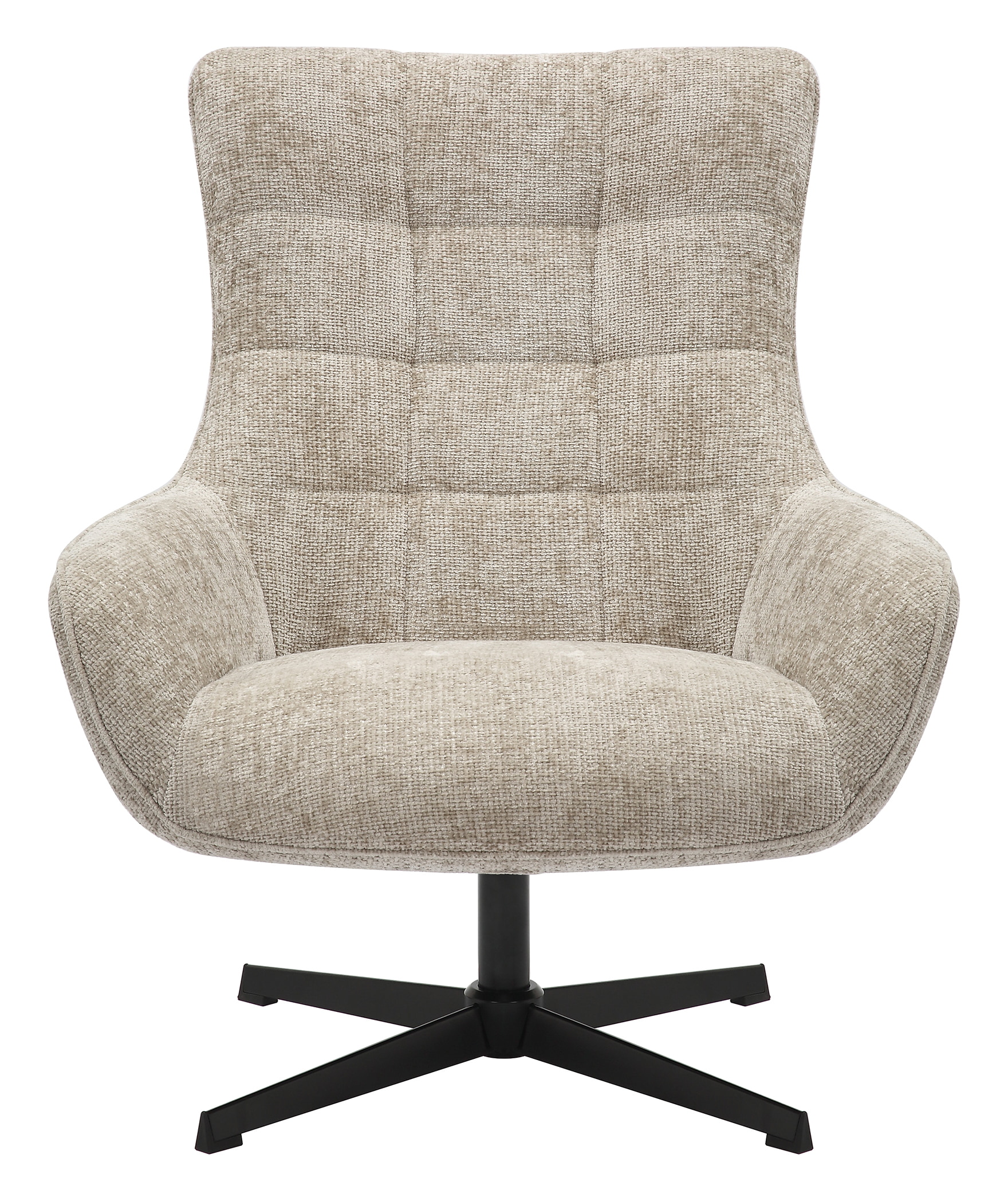 Artistiq Draaifauteuil 'Erskine' Chenille, kleur Lichtgrijs
