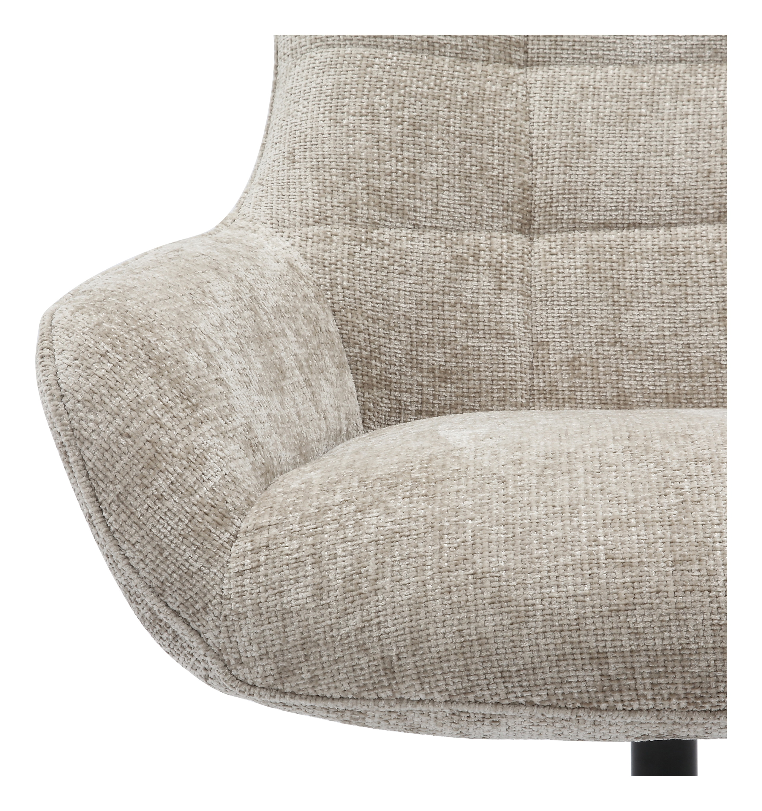 Artistiq Draaifauteuil 'Erskine' Chenille, kleur Lichtgrijs