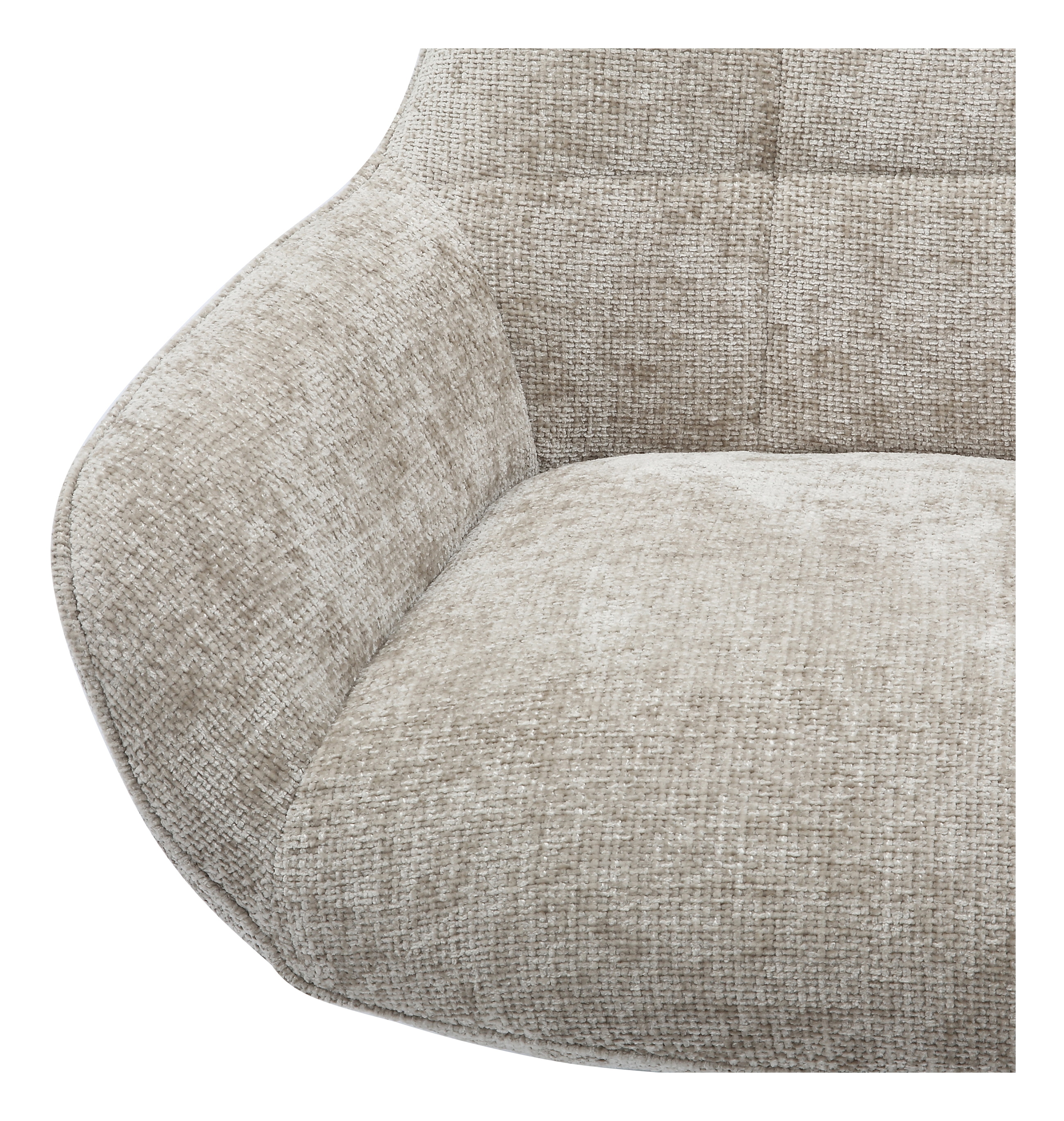 Artistiq Draaifauteuil 'Erskine' Chenille, kleur Lichtgrijs