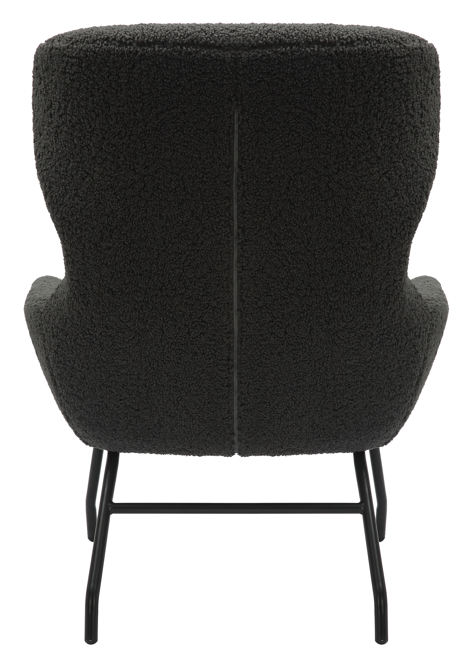 Artistiq Fauteuil 'Ashten' Met hocker, Teddy, kleur Antraciet