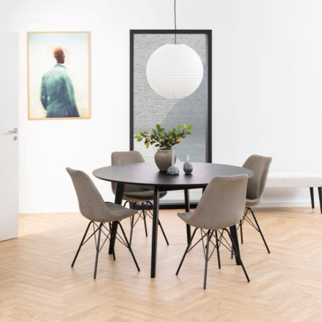 Bendt Eetkamerstoel 'Liva' Rib, kleur Beige