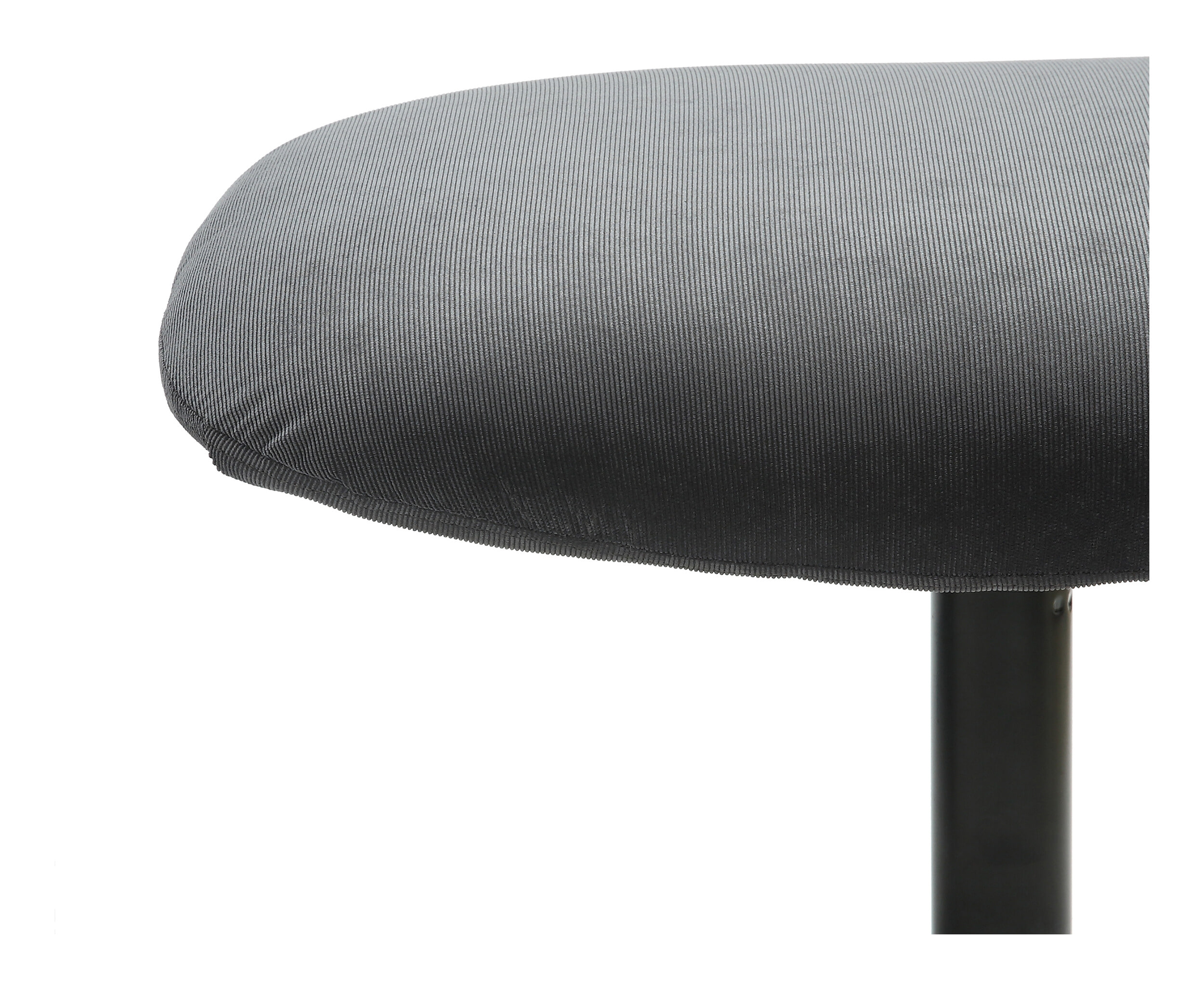 Artistiq Draaifauteuil 'Mendy' Met hocker, Rib, kleur Grijs