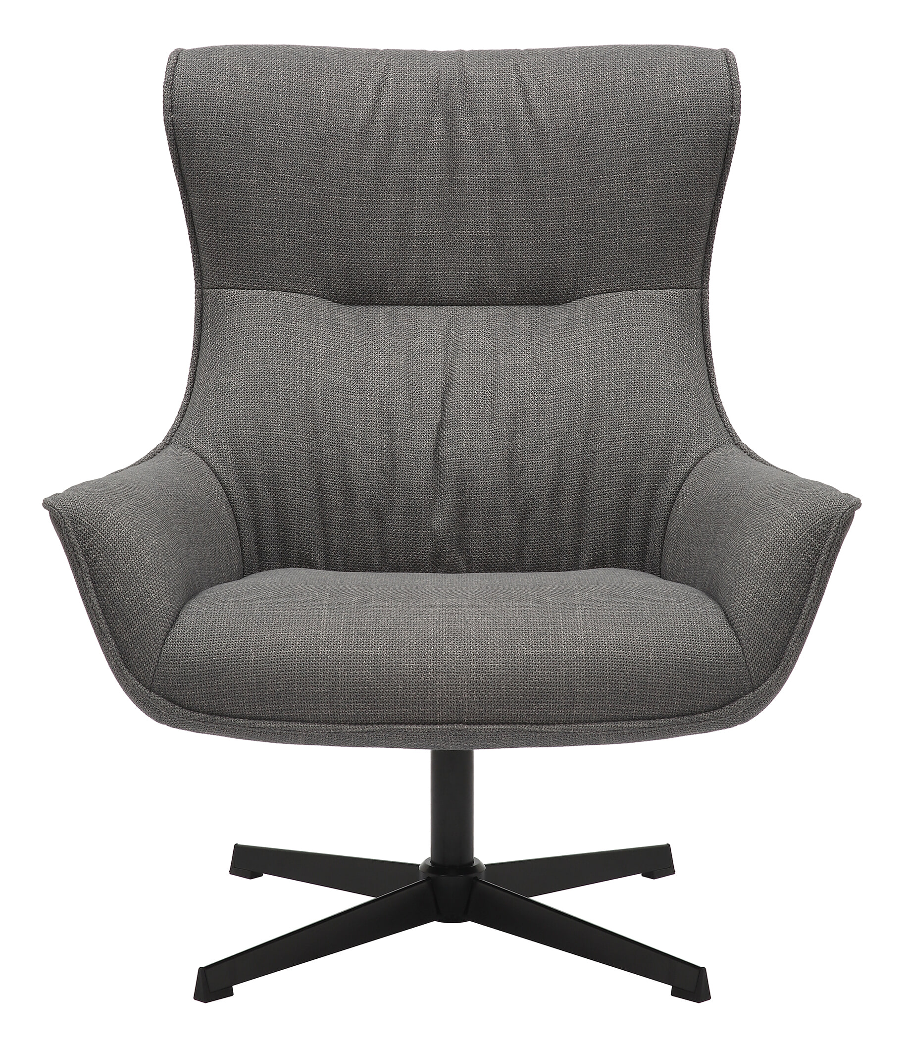 Artistiq Draaifauteuil 'Kevina' Structuurstof, kleur Grijs
