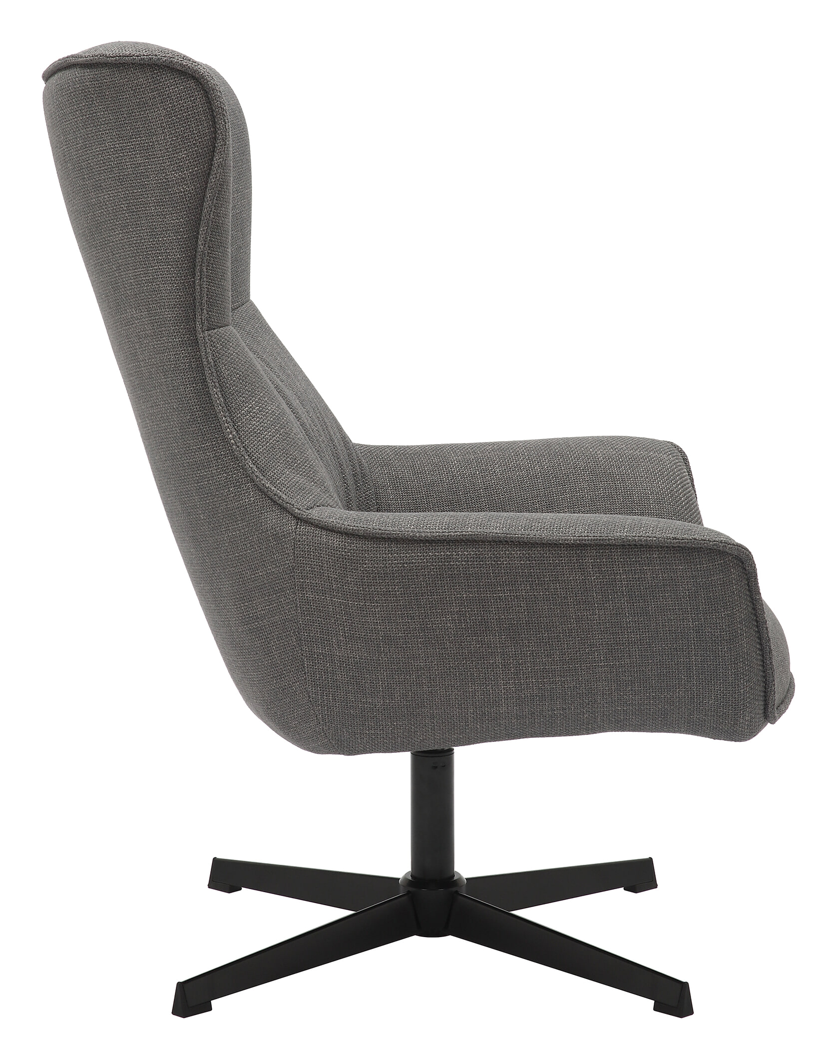 Artistiq Draaifauteuil 'Kevina' Structuurstof, kleur Grijs