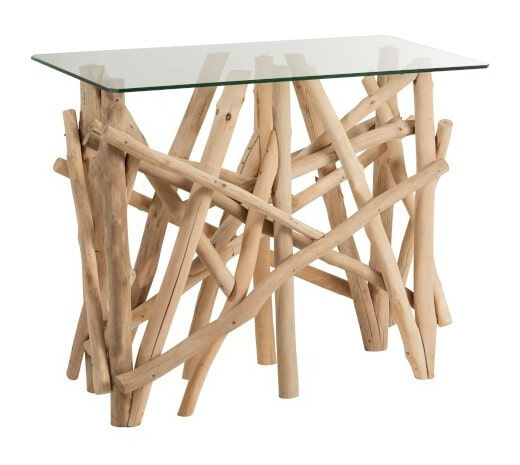J-Line Sidetable 'Silvain' Takken, kleur Naturel J-Line Sidetable 'Silvain' Takken, kleur Naturel
