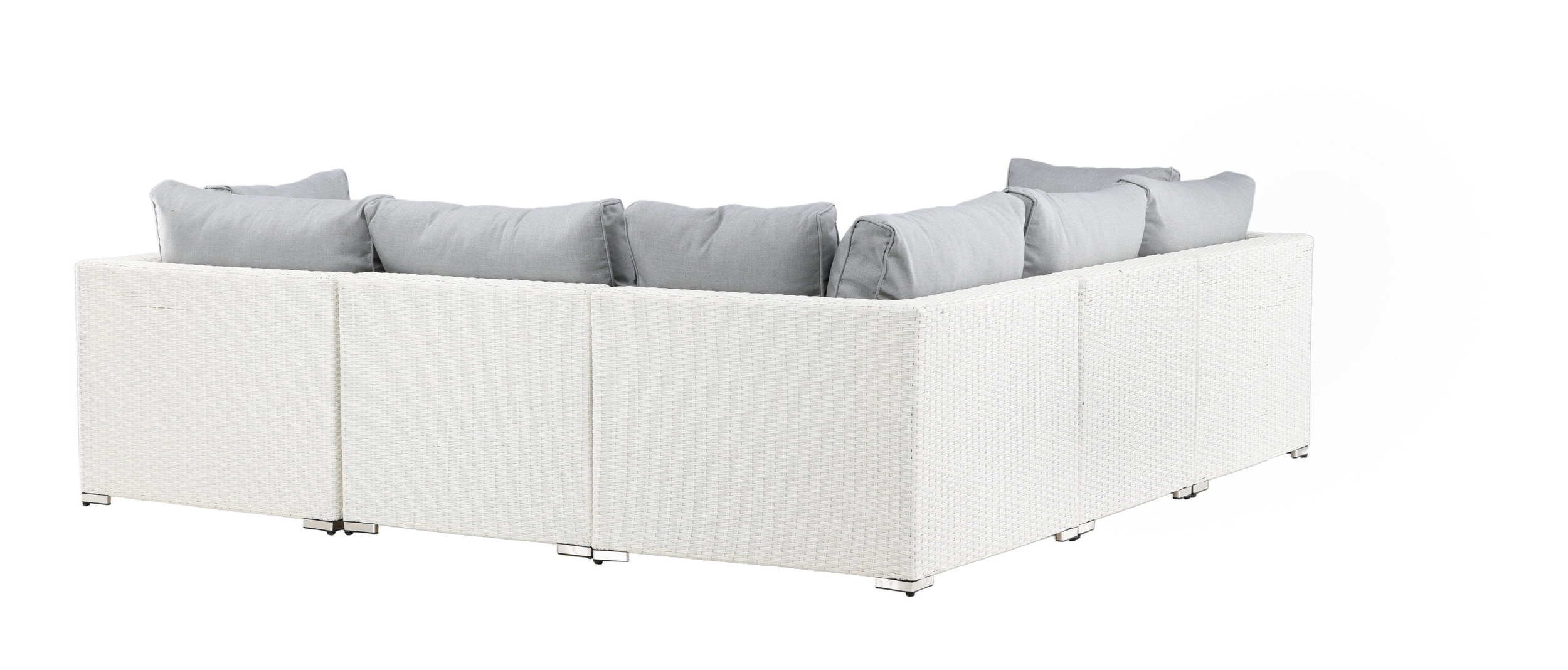Nohr Loungeset 'Latonda' Met hoekbank en tafel, kleur Wit