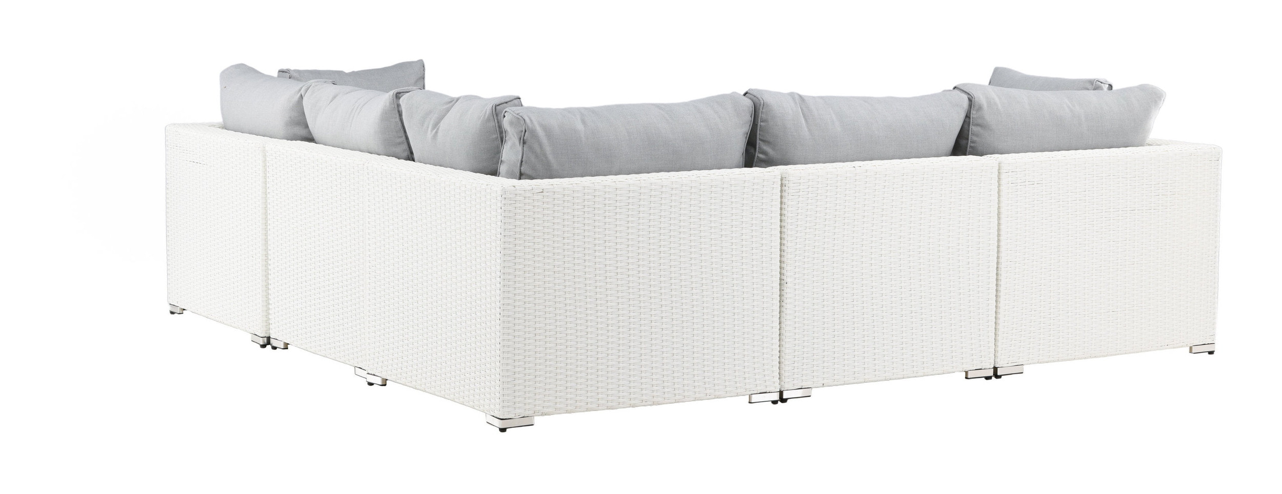 Nohr Loungeset 'Latonda' Met hoekbank en tafel, kleur Wit
