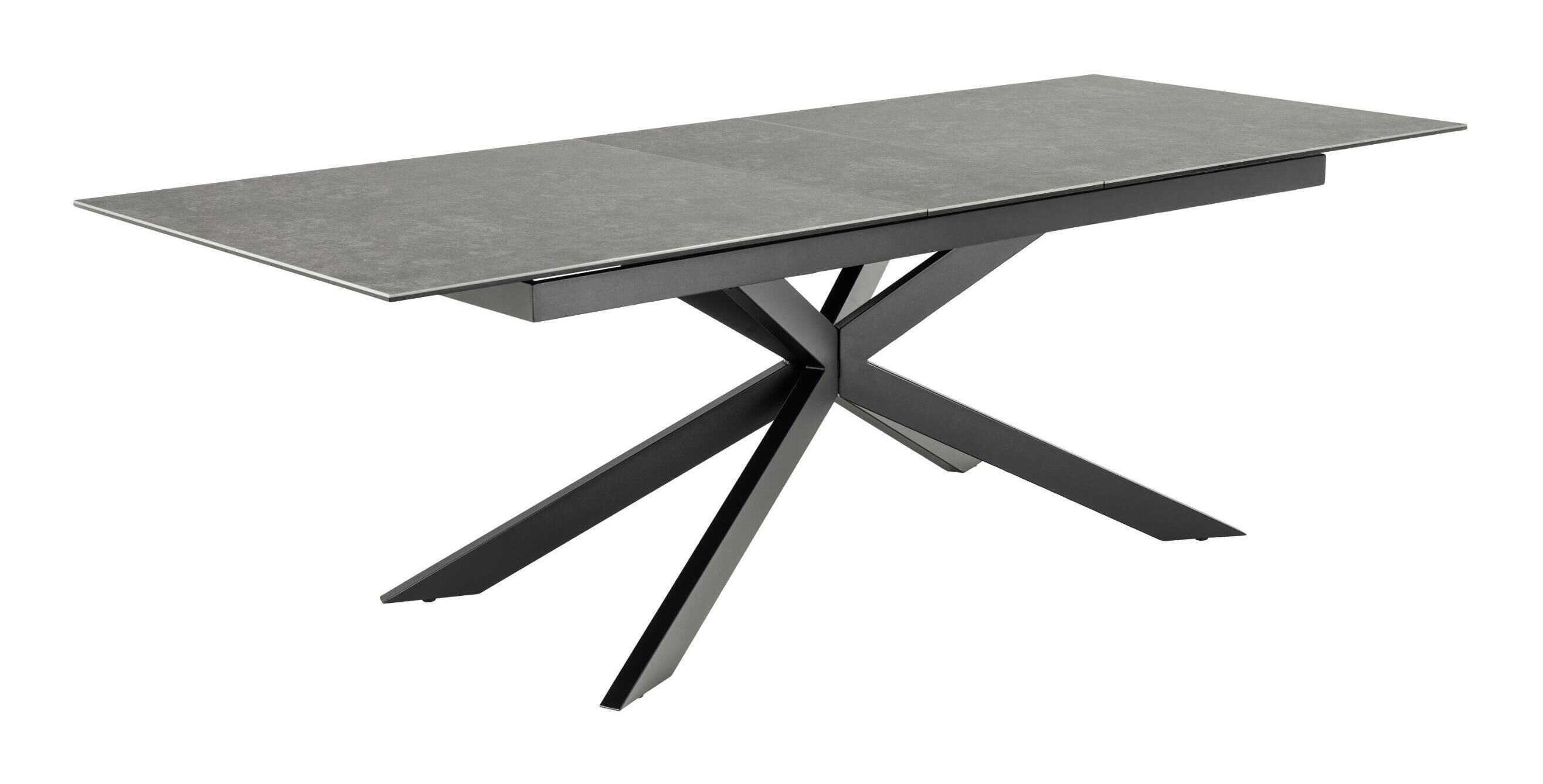 Bendt Uitschuifbare Eettafel 'Chrislyn' Keramiek 200-240 x 100cm, kleur Zwart