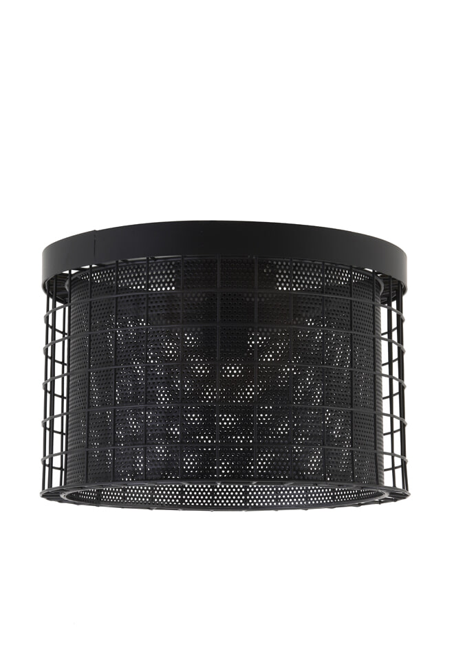 Light & Living Plafonniere 'Digo', mat zwart Light & Living Plafonniere 'Digo', mat zwart