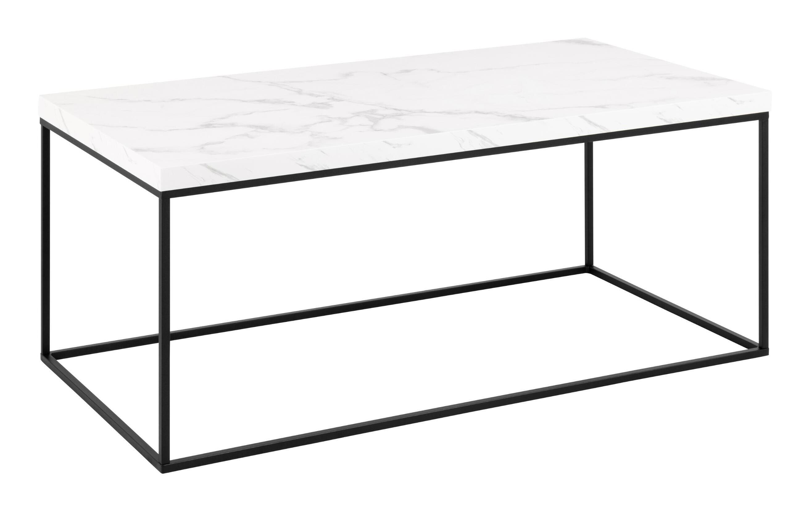 Bendt Salontafel Maresa Marmerlook, 110 x 55cm - Wit