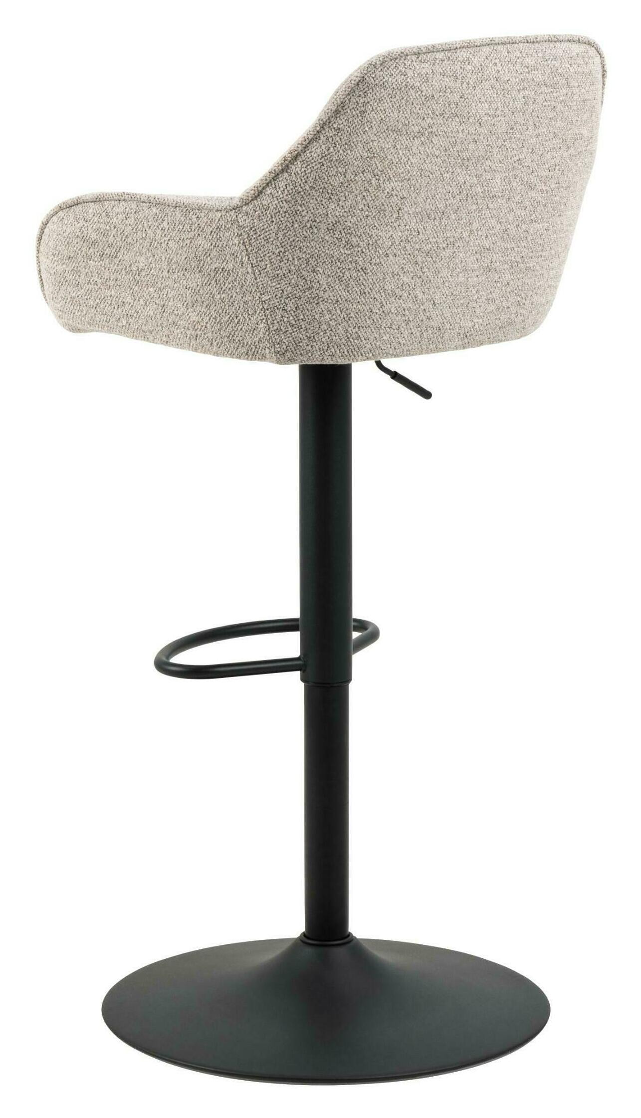 Bendt Draaibare Barkruk 'Loren' Bouclé, kleur Beige (zithoogte 63-84cm)