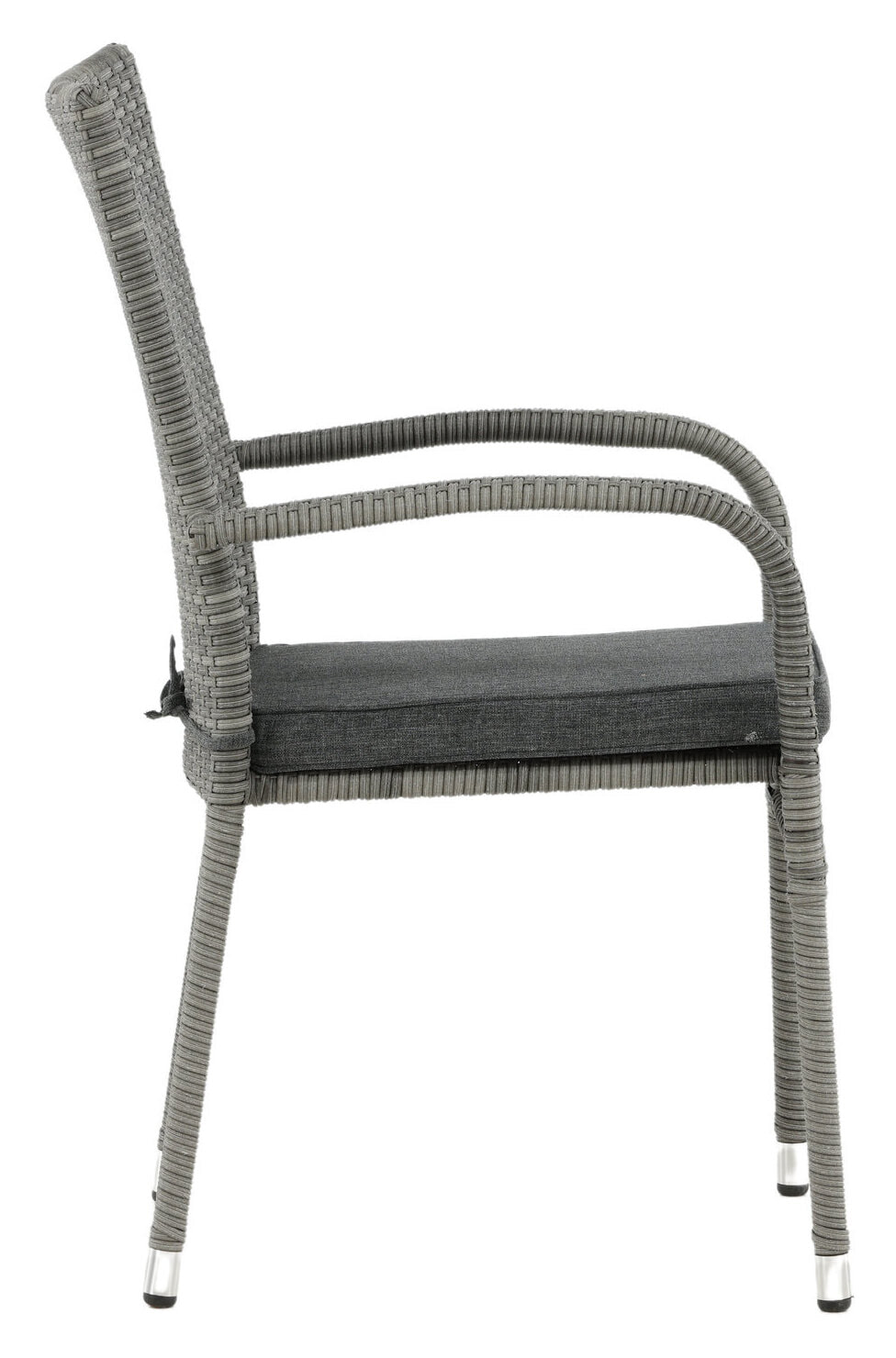 Nohr Tuinstoel 'Demareo' Wicker, kleur Grijs