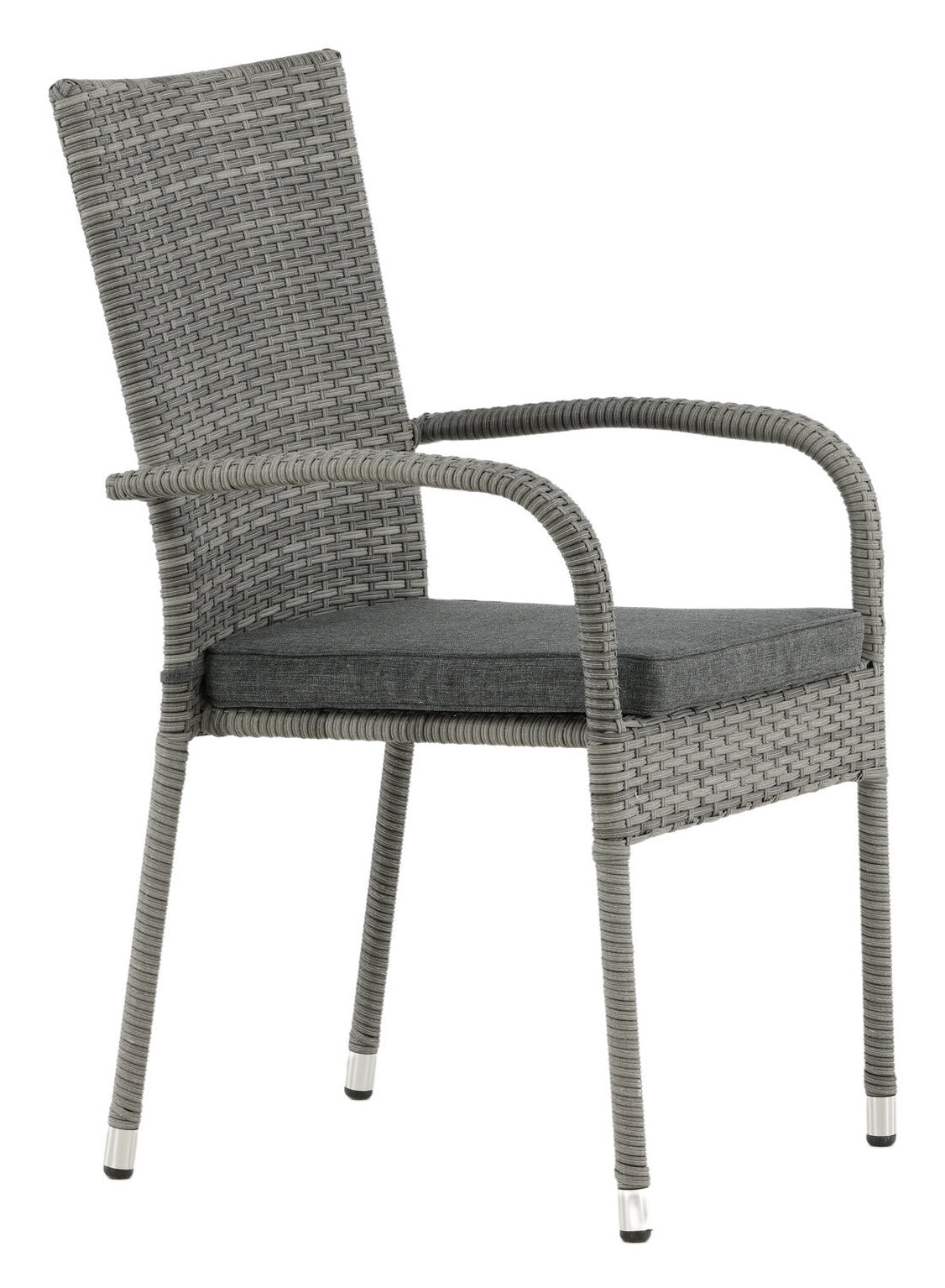 Nohr Tuinstoel 'Demareo' Wicker, kleur Grijs
