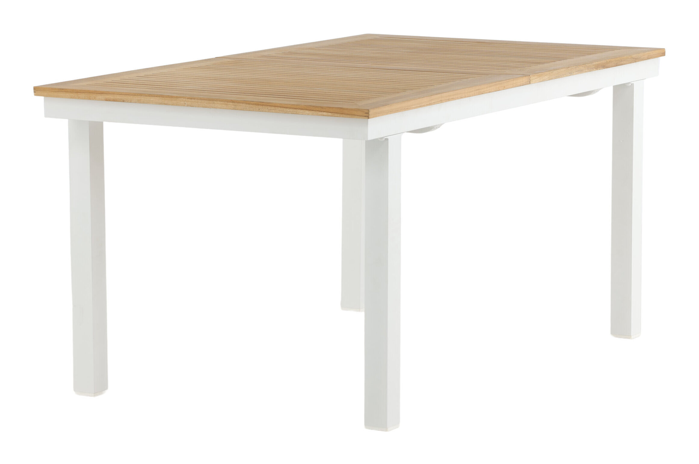 Nohr Tuintafel 'Taysha' Teakhout, 160/240 x 90cm, kleur Wit