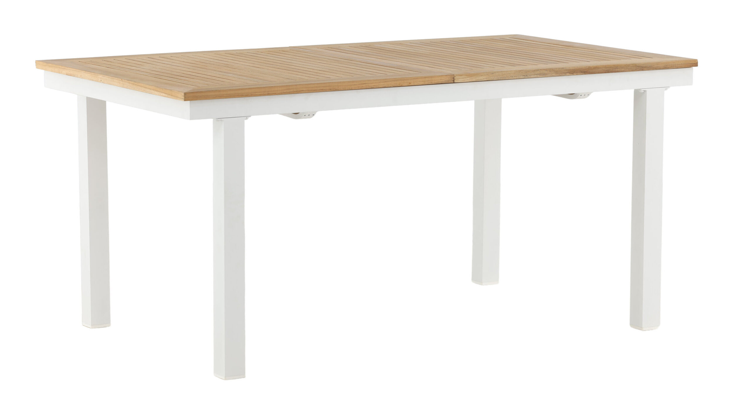 Nohr Tuintafel 'Taysha' Teakhout, 160/240 x 90cm, kleur Wit