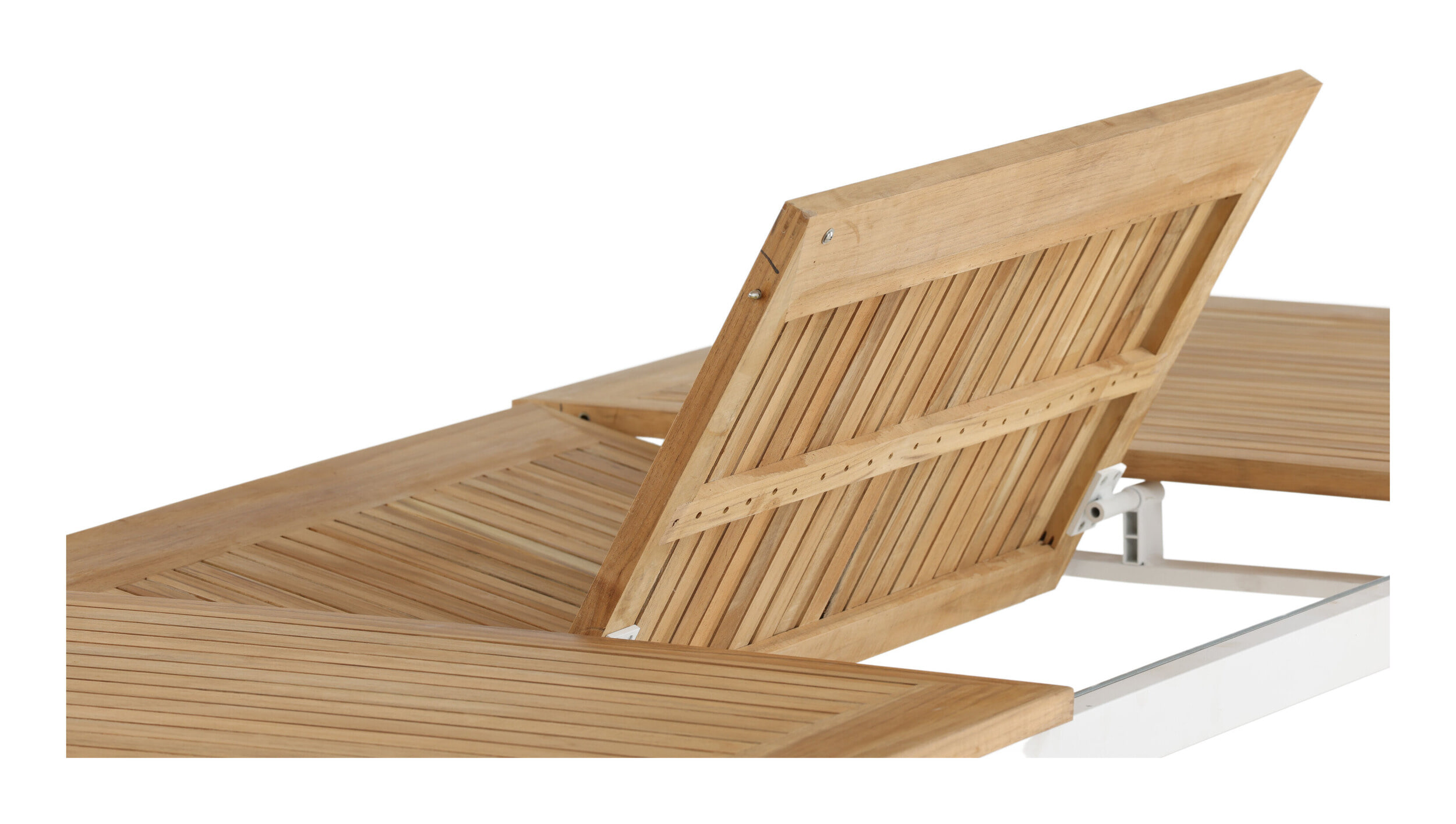Nohr Tuintafel 'Taysha' Teakhout, 160/240 x 90cm, kleur Wit