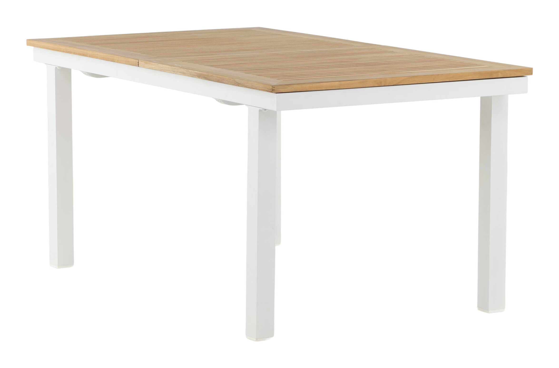 Nohr Tuintafel 'Taysha' Teakhout, 160/240 x 90cm, kleur Wit