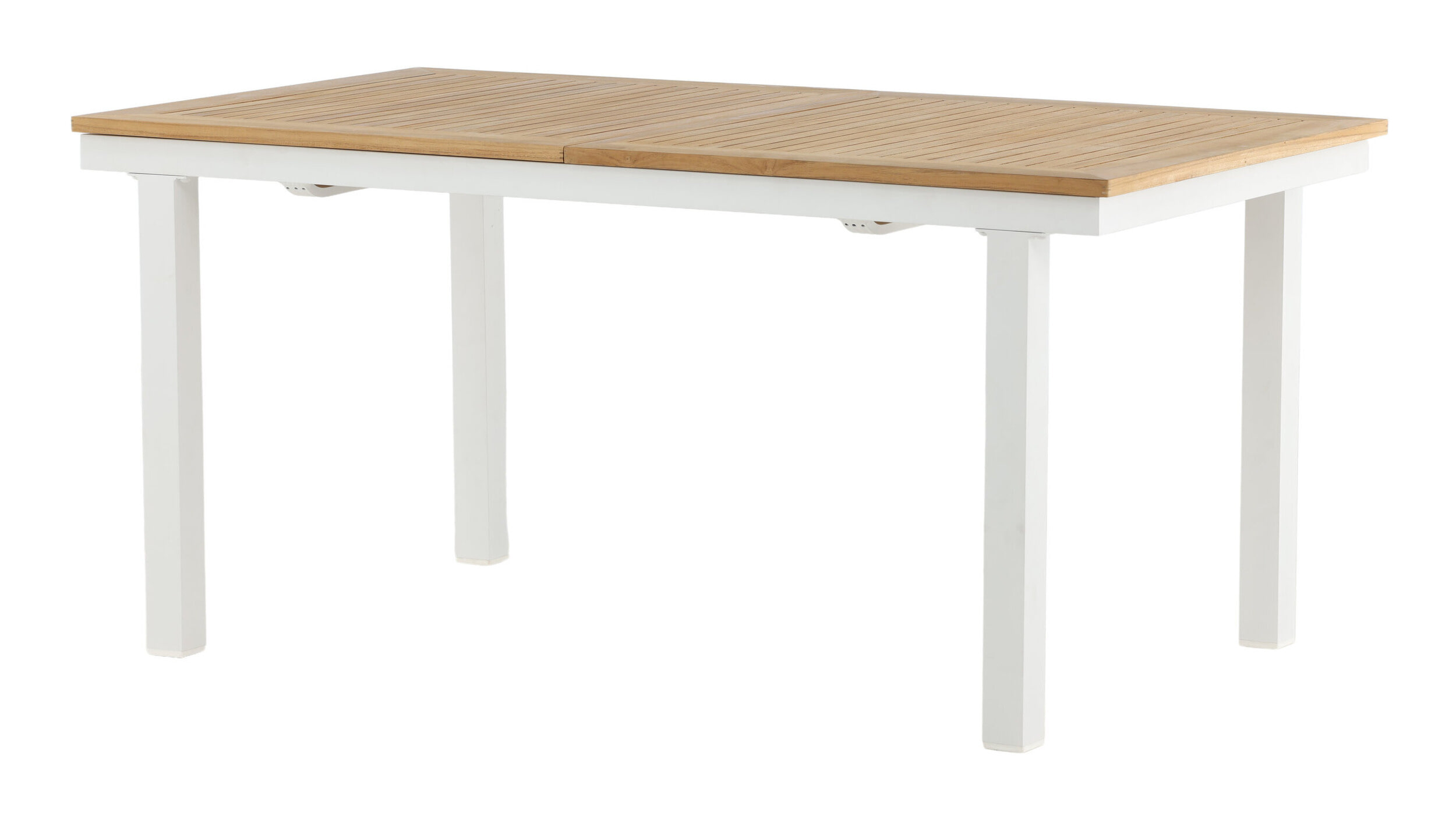 Nohr Tuintafel 'Taysha' Teakhout, 160/240 x 90cm, kleur Wit