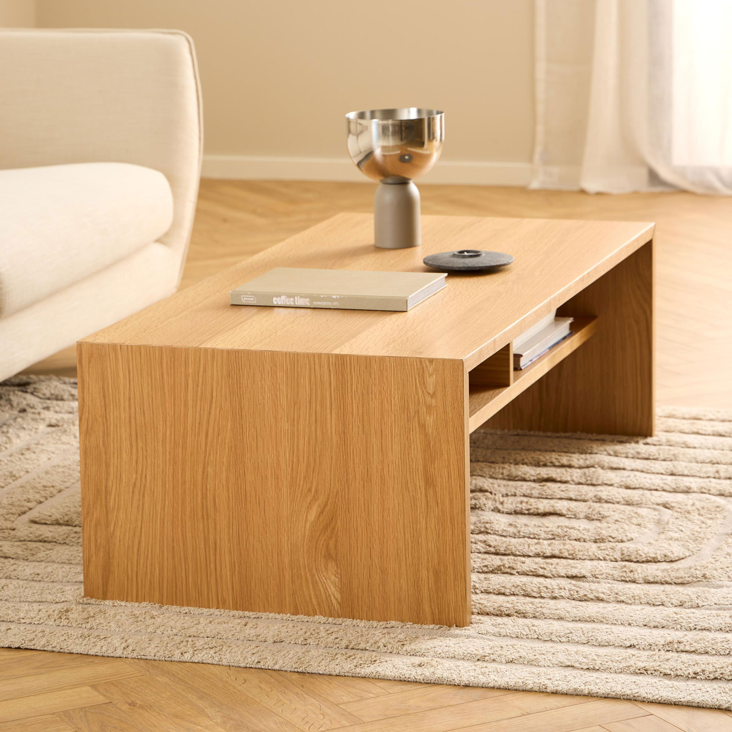 Bendt Salontafel Jai Eiken, 120 x 60cm - Naturel