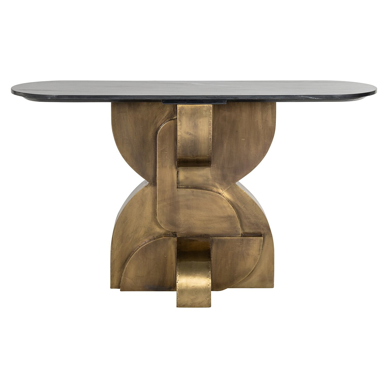 Richmond Sidetable 'Maddox' Marmer en Brass, 130cm