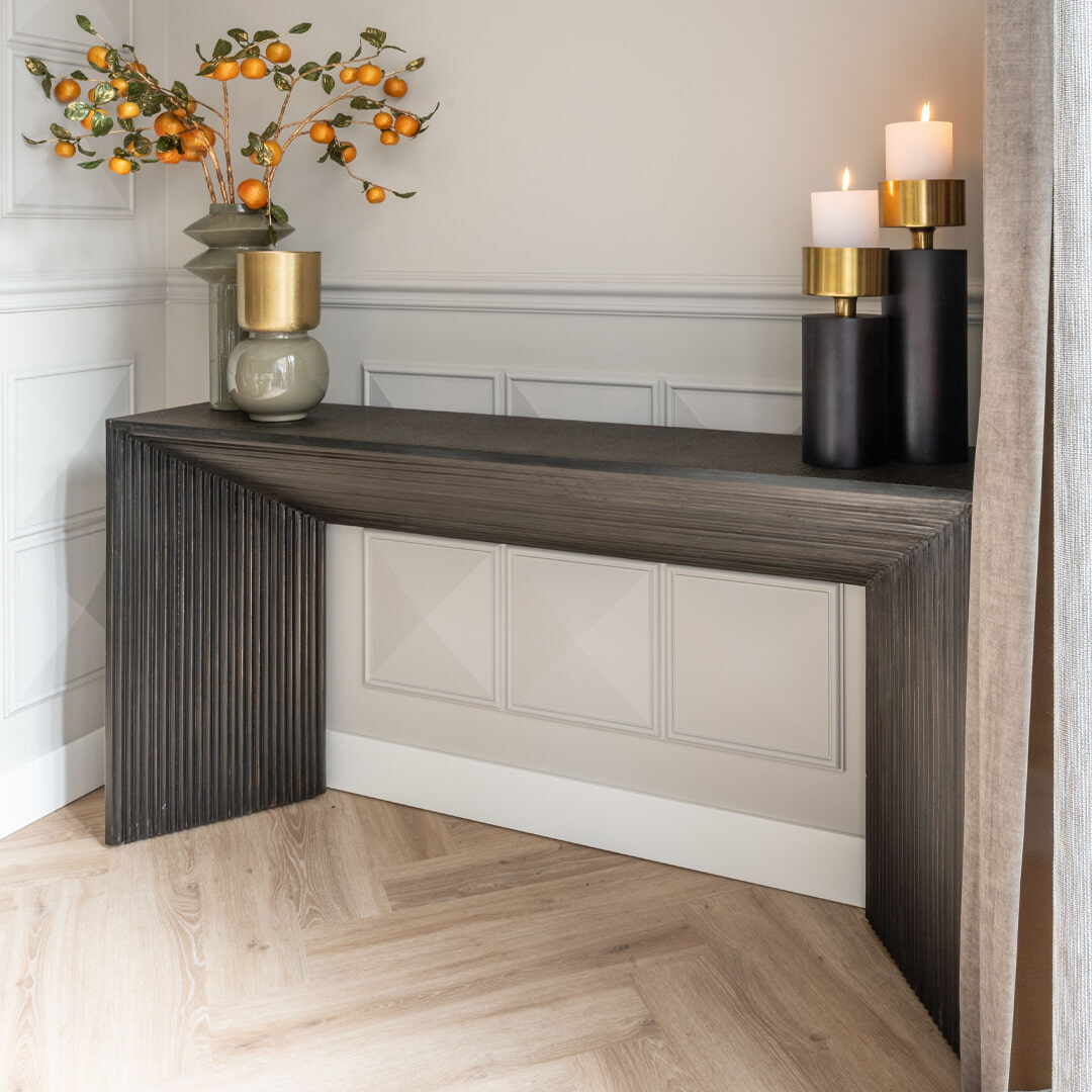 Richmond Sidetable Gizen Brass, 160cm - Brons